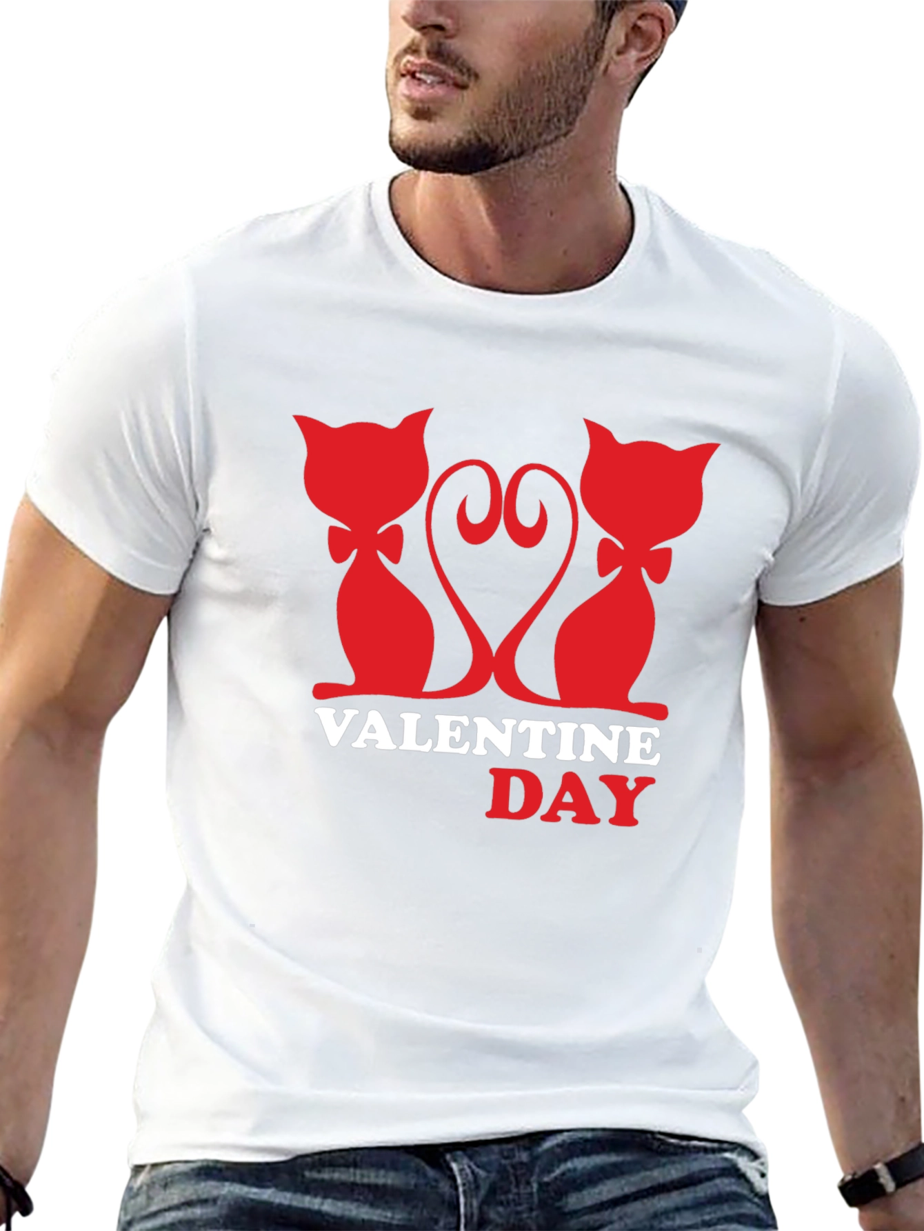 Valentines Day Cat Lover T-Shirt