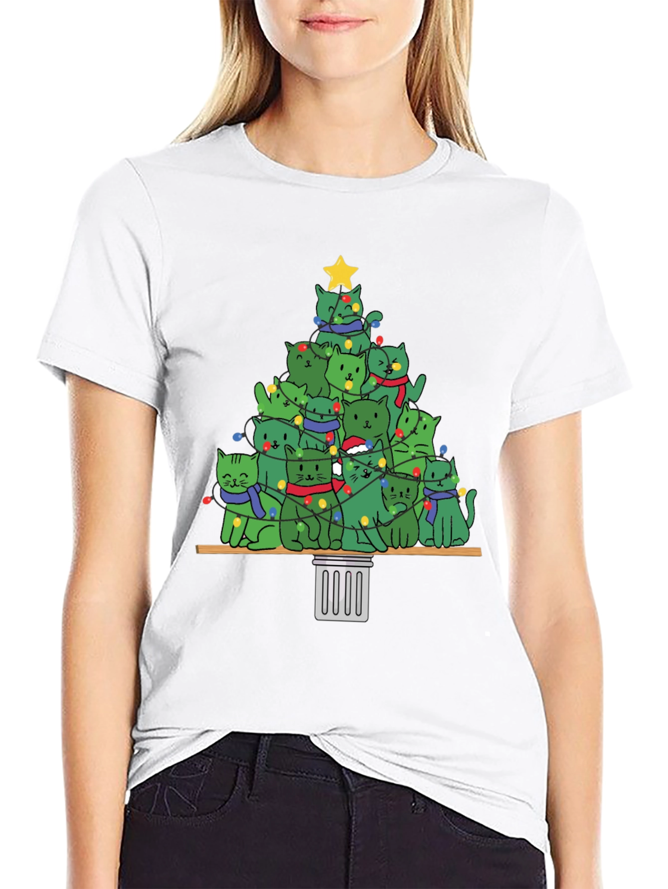Christmas Cat Tree T-Shirt