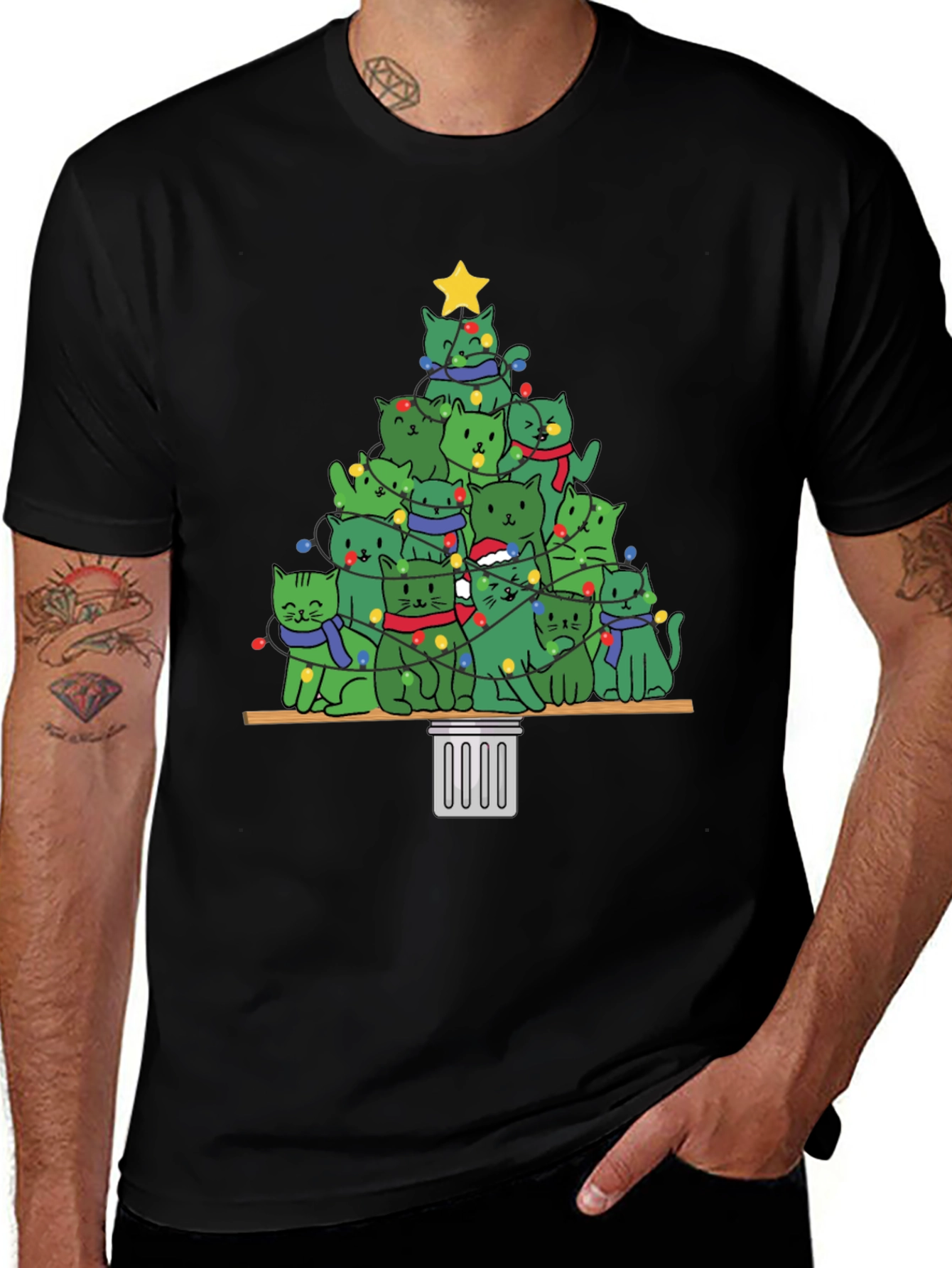 Christmas Cat Tree T-Shirt