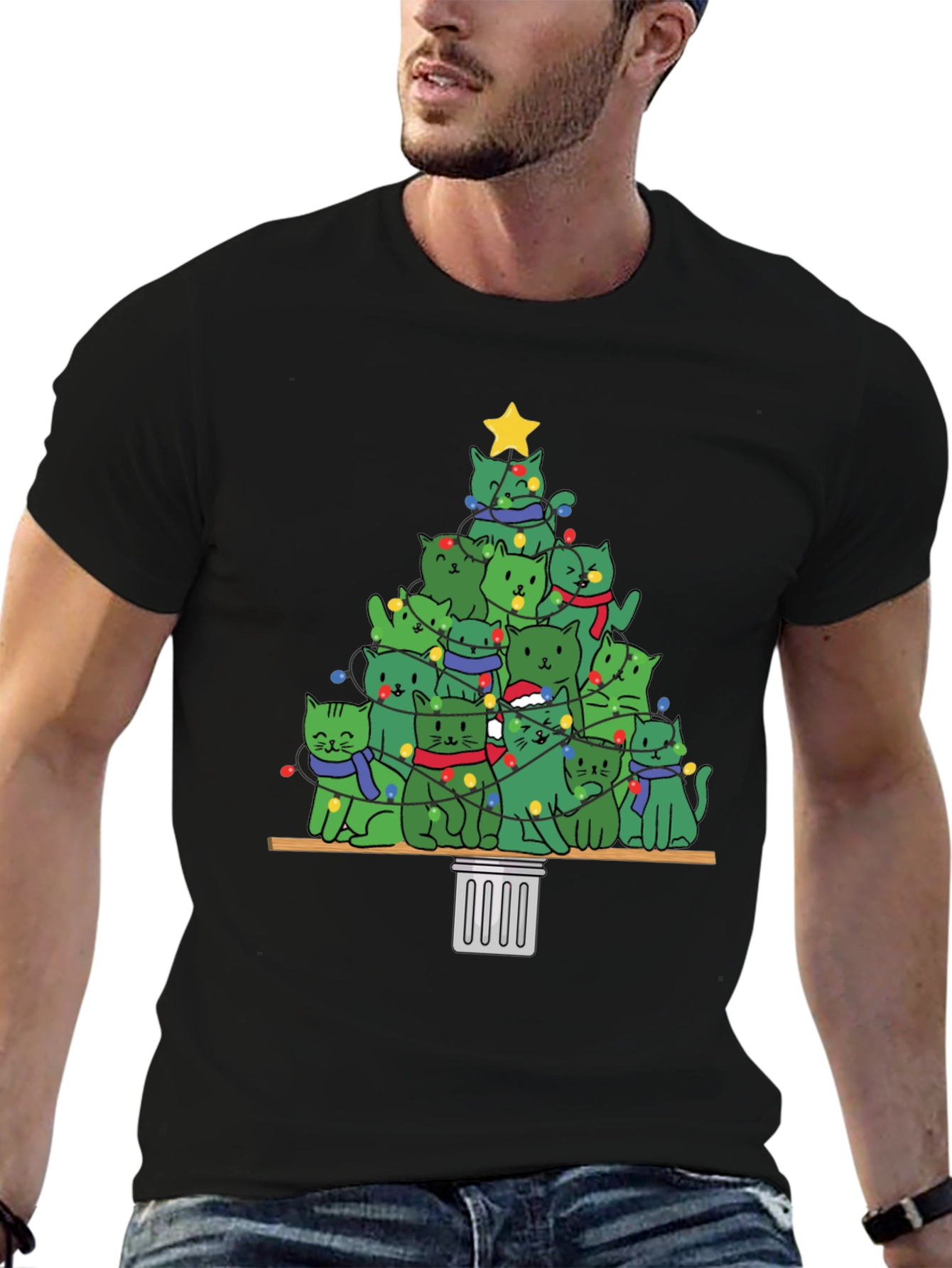 Christmas Cat Tree T-Shirt