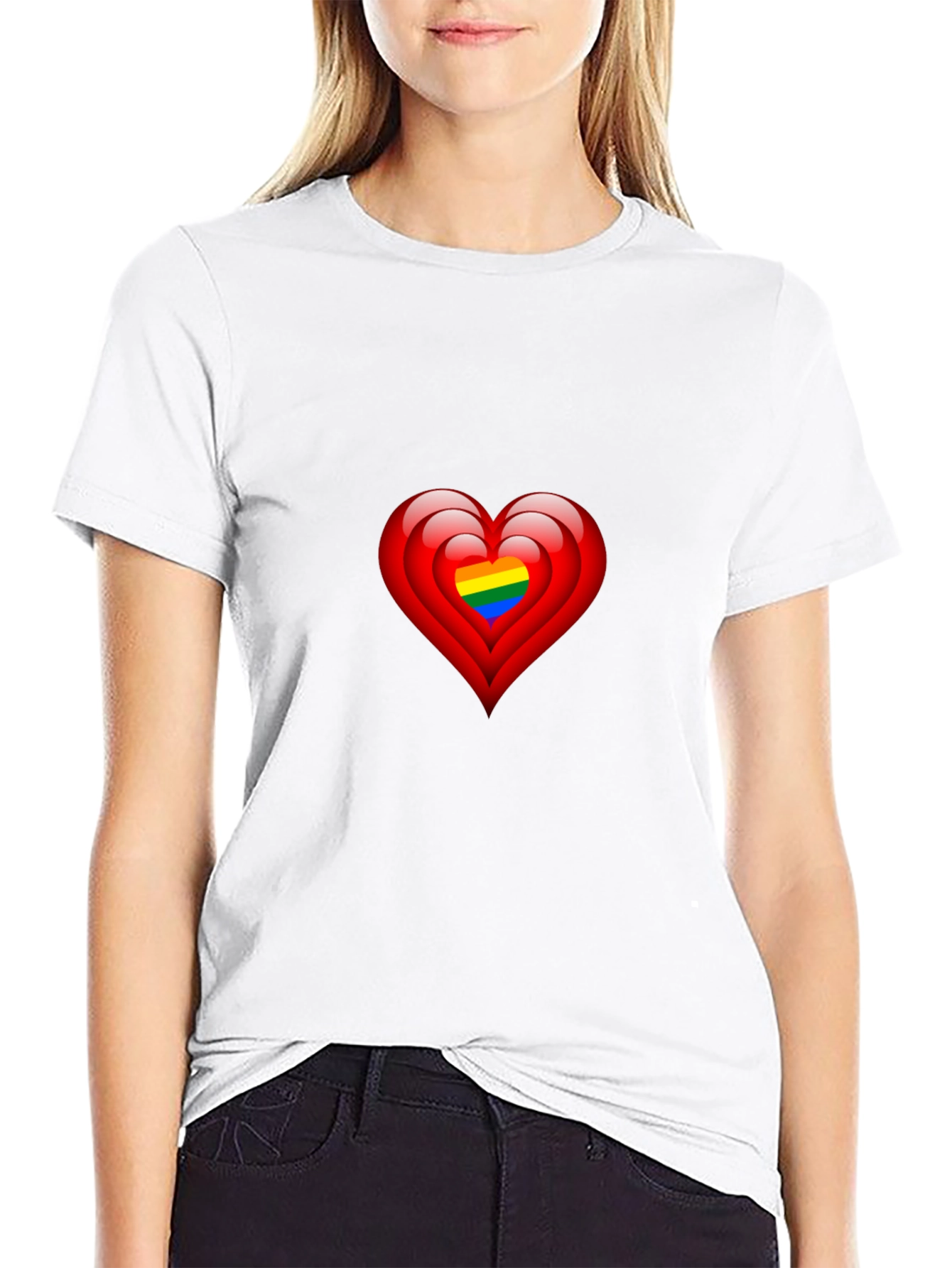 Heart within Hearts LGBTQ+ Graphic Tee