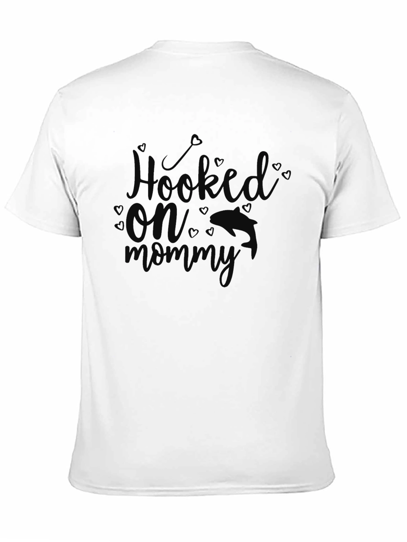 Hooked on Mommy - Black T-Shirt