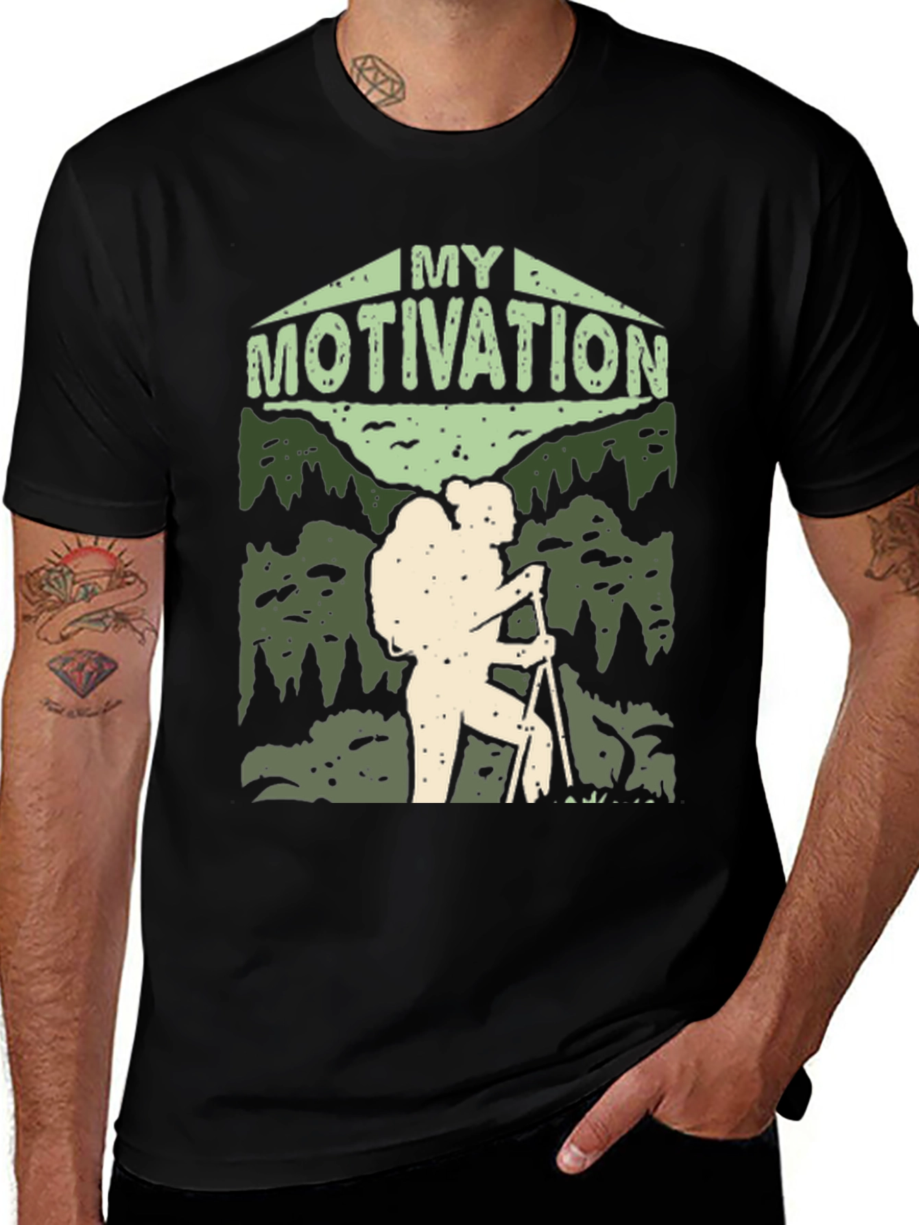 My Motivation Hiker Graphic T-Shirt