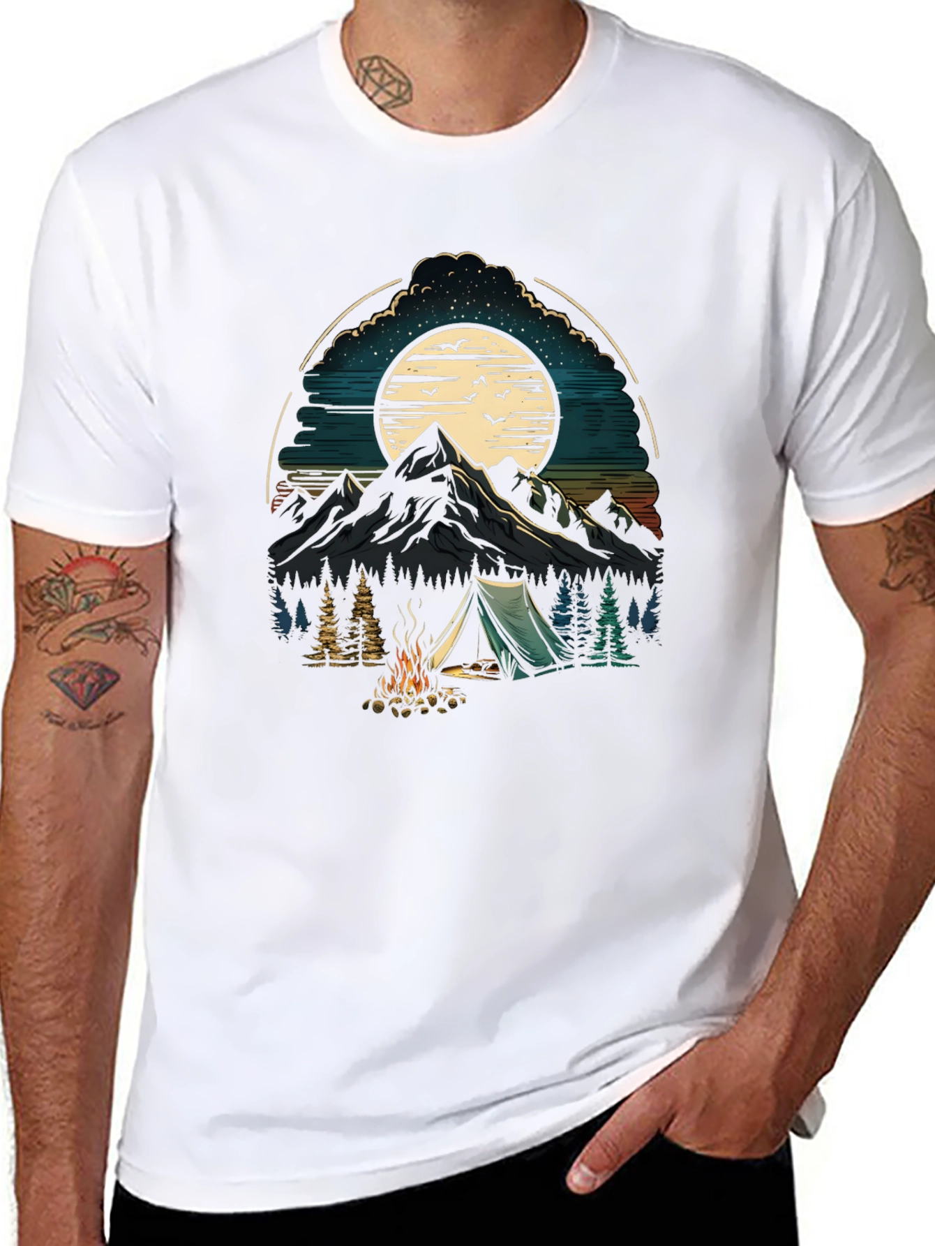 Camping Adventure Graphic T-Shirt