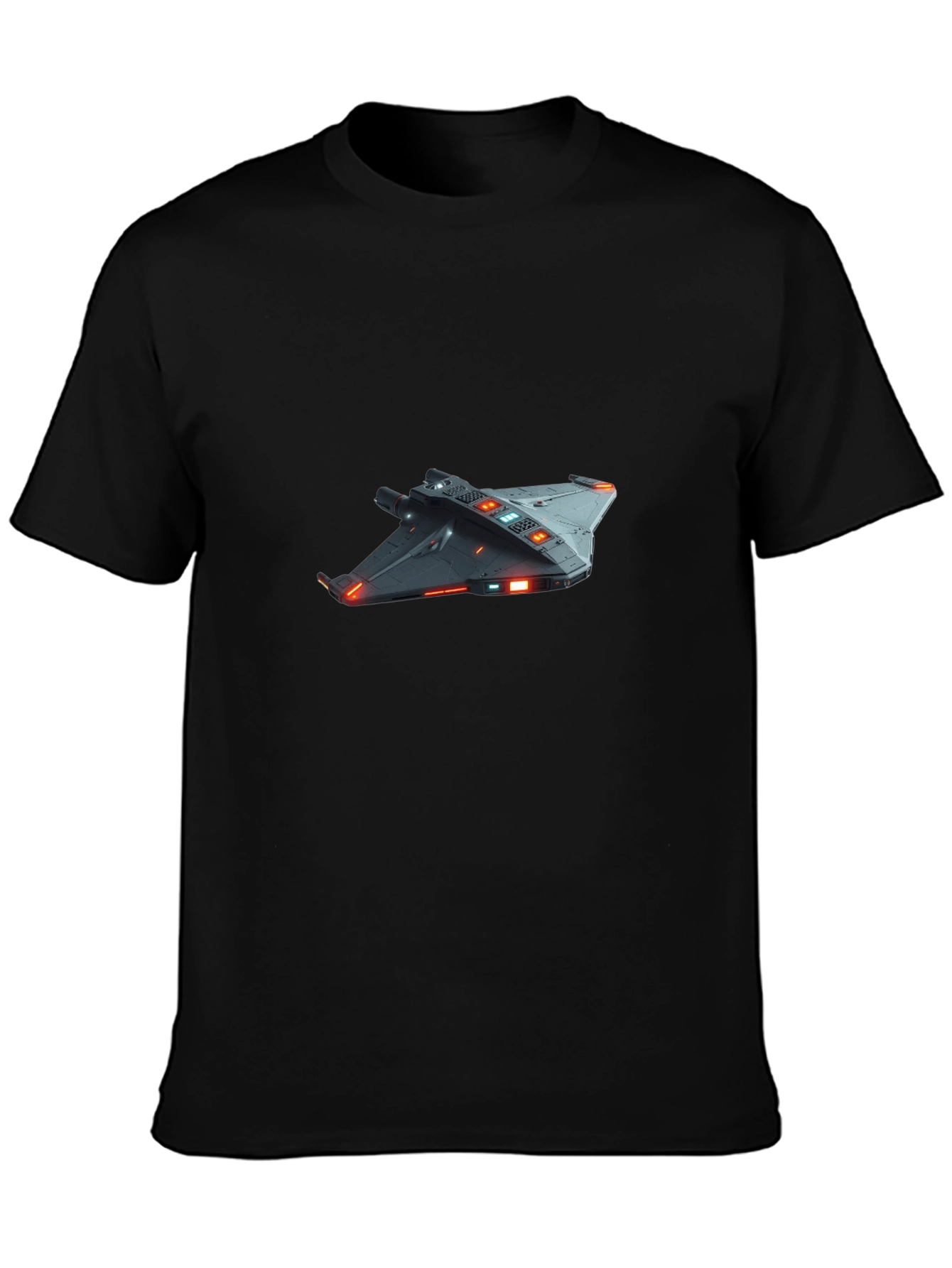 Sci-Fi Spaceship Graphic T-Shirt