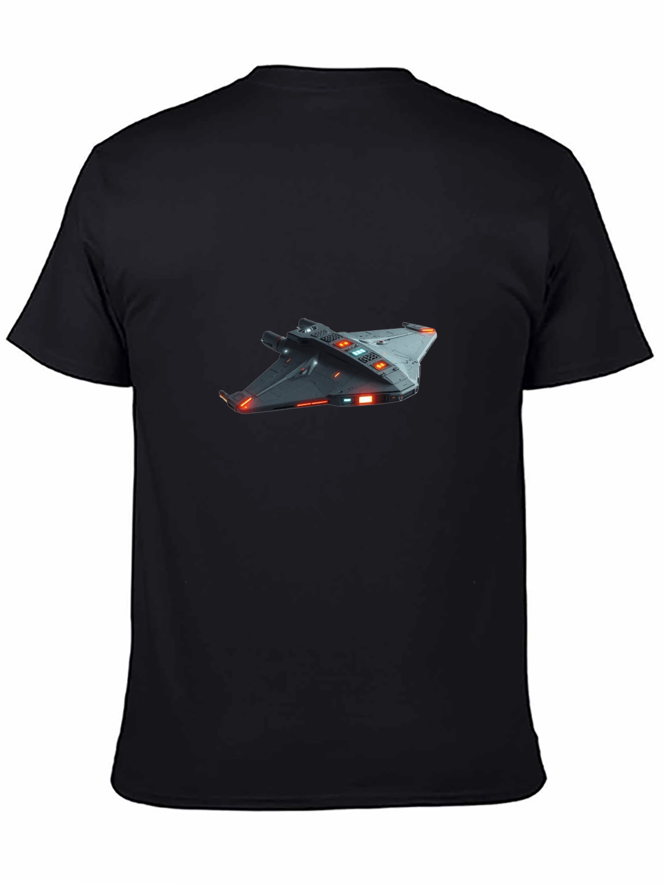 Sci-Fi Spaceship Graphic T-Shirt