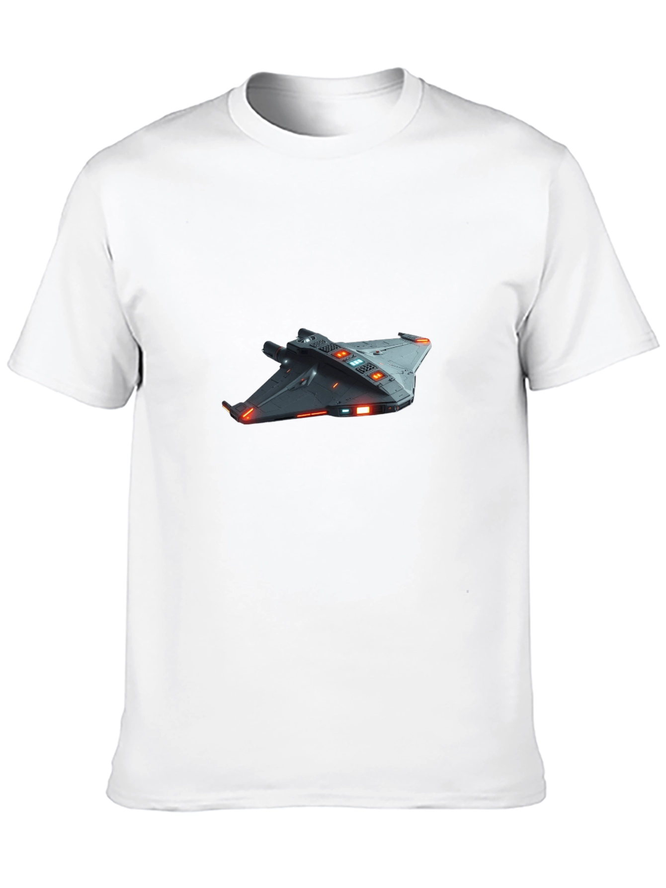 Sci-Fi Spaceship Graphic T-Shirt