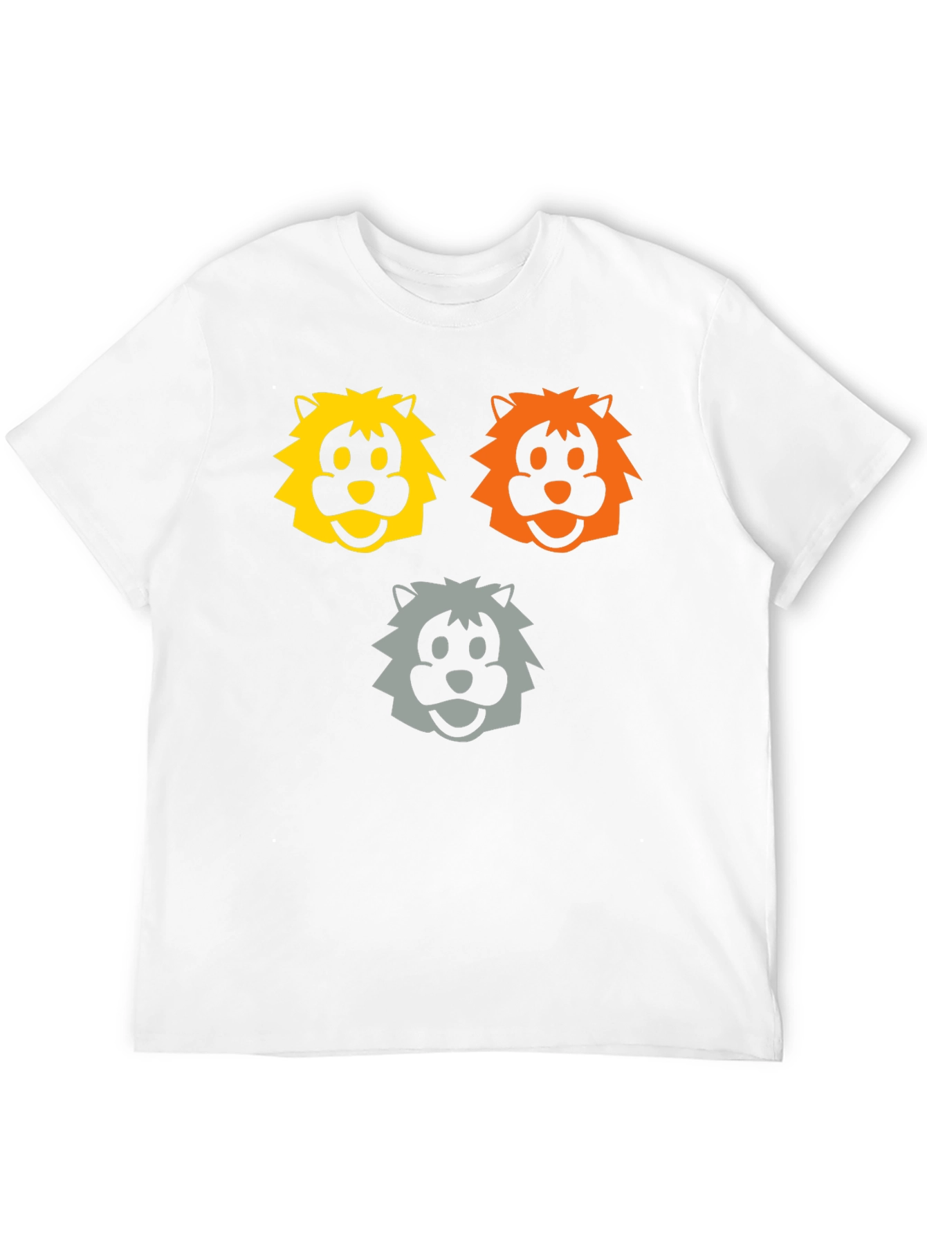 Cartoon Lion Graphic T-Shirt
