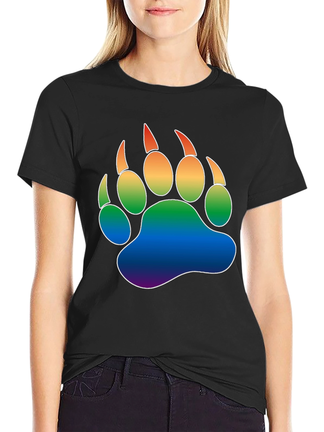 Pride Bear Paw T-Shirt