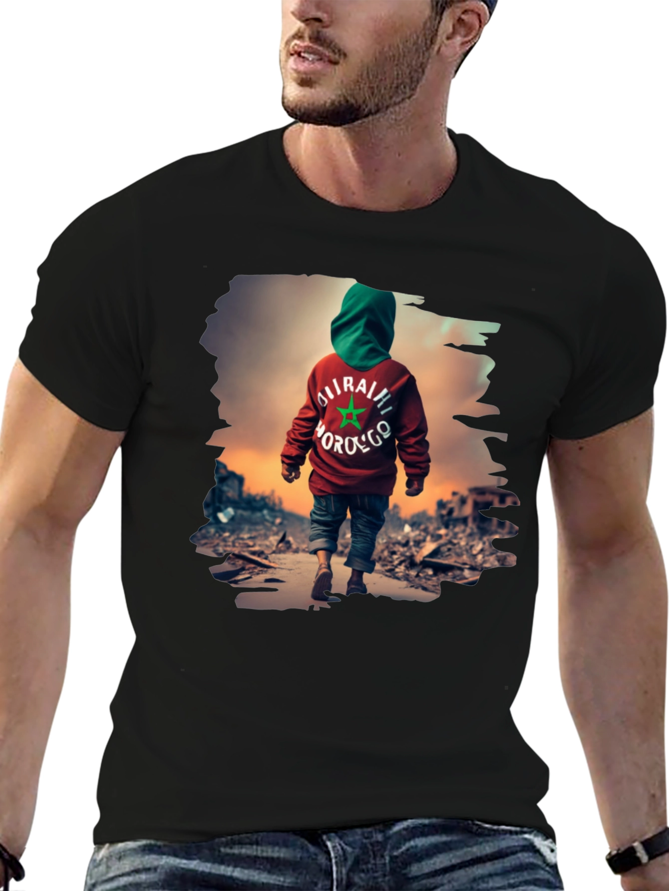 Morocco Flag T-Shirt: Stand with Morocco