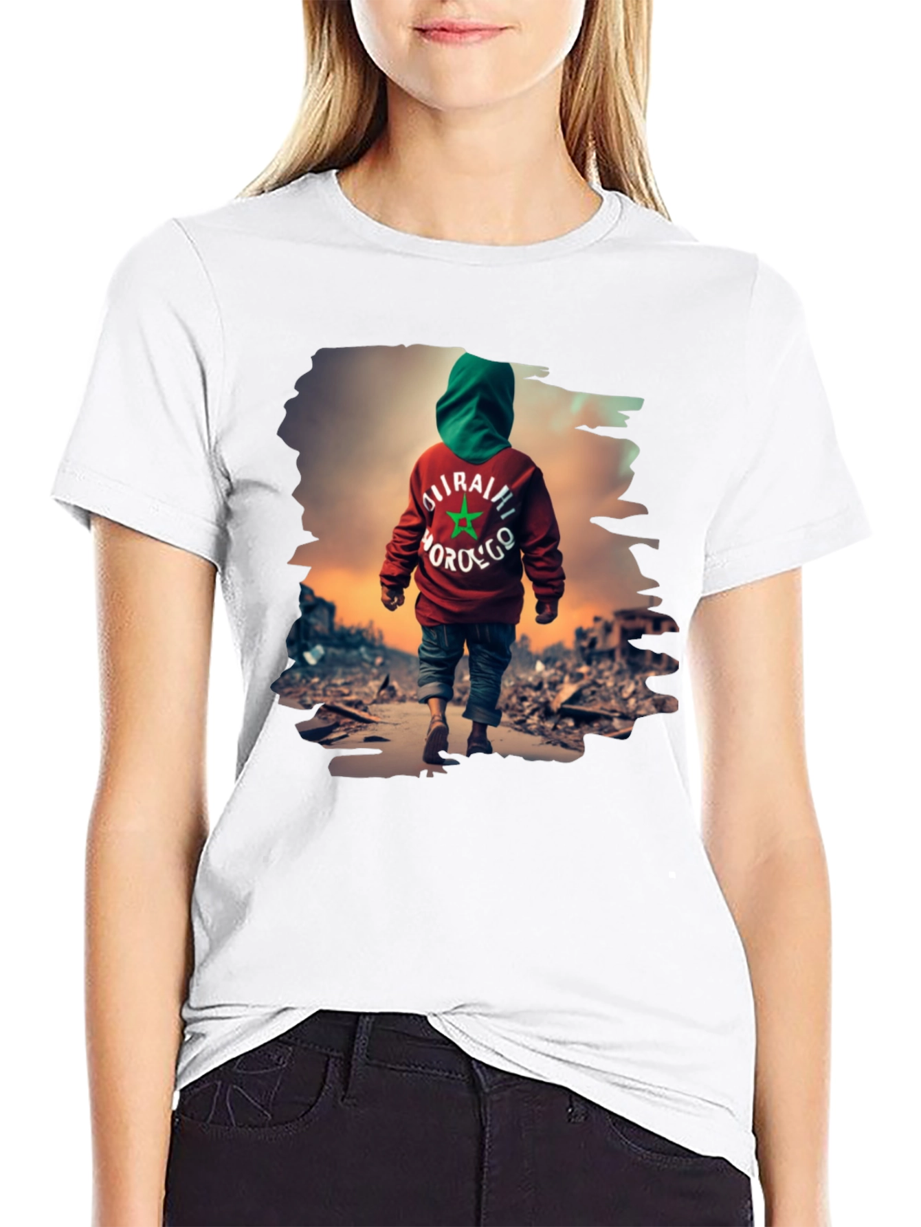 Morocco Flag T-Shirt: Stand with Morocco