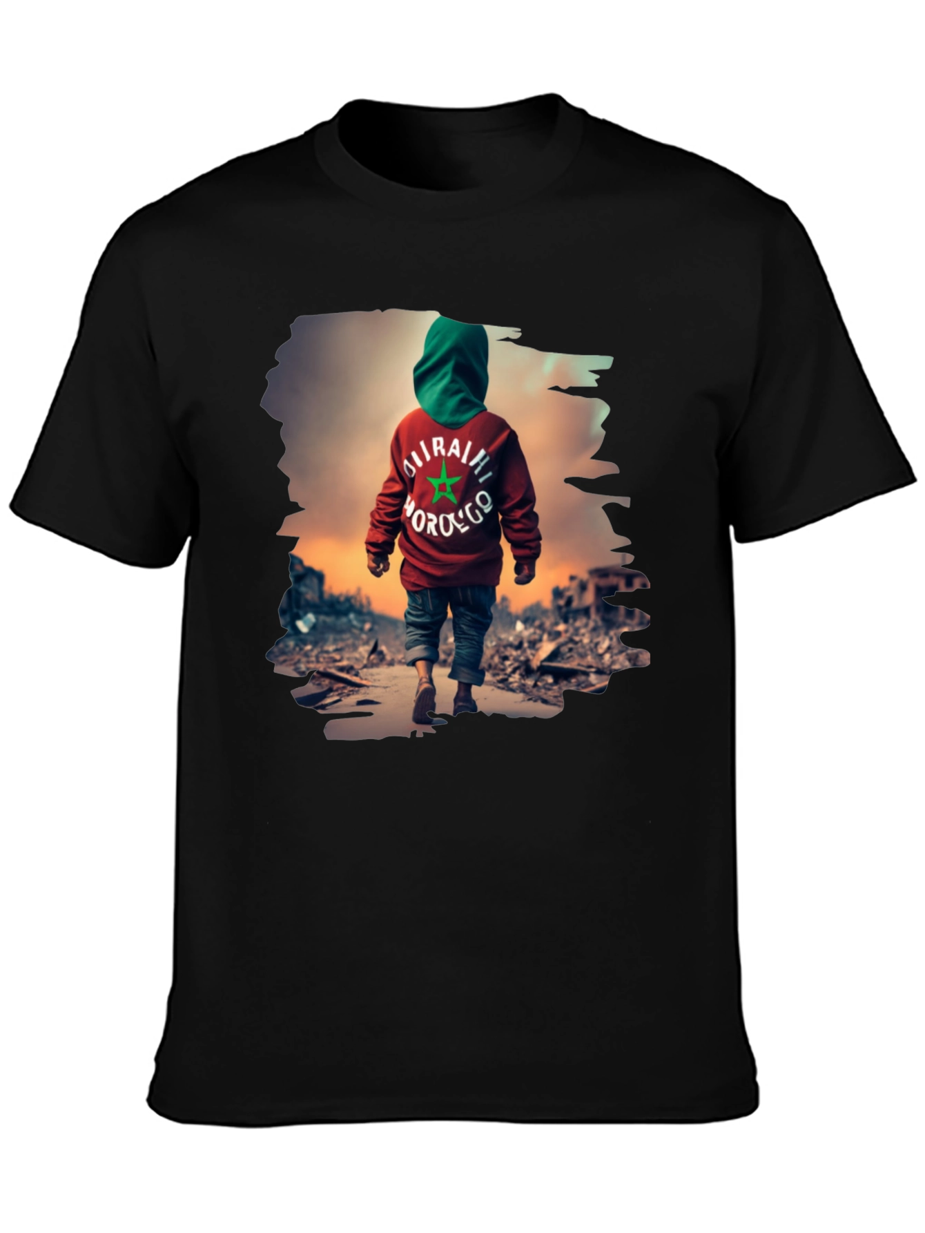Morocco Flag T-Shirt: Stand with Morocco