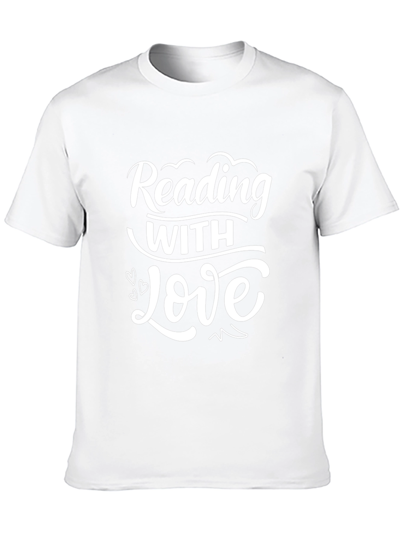 Reading with Love Black T-Shirt