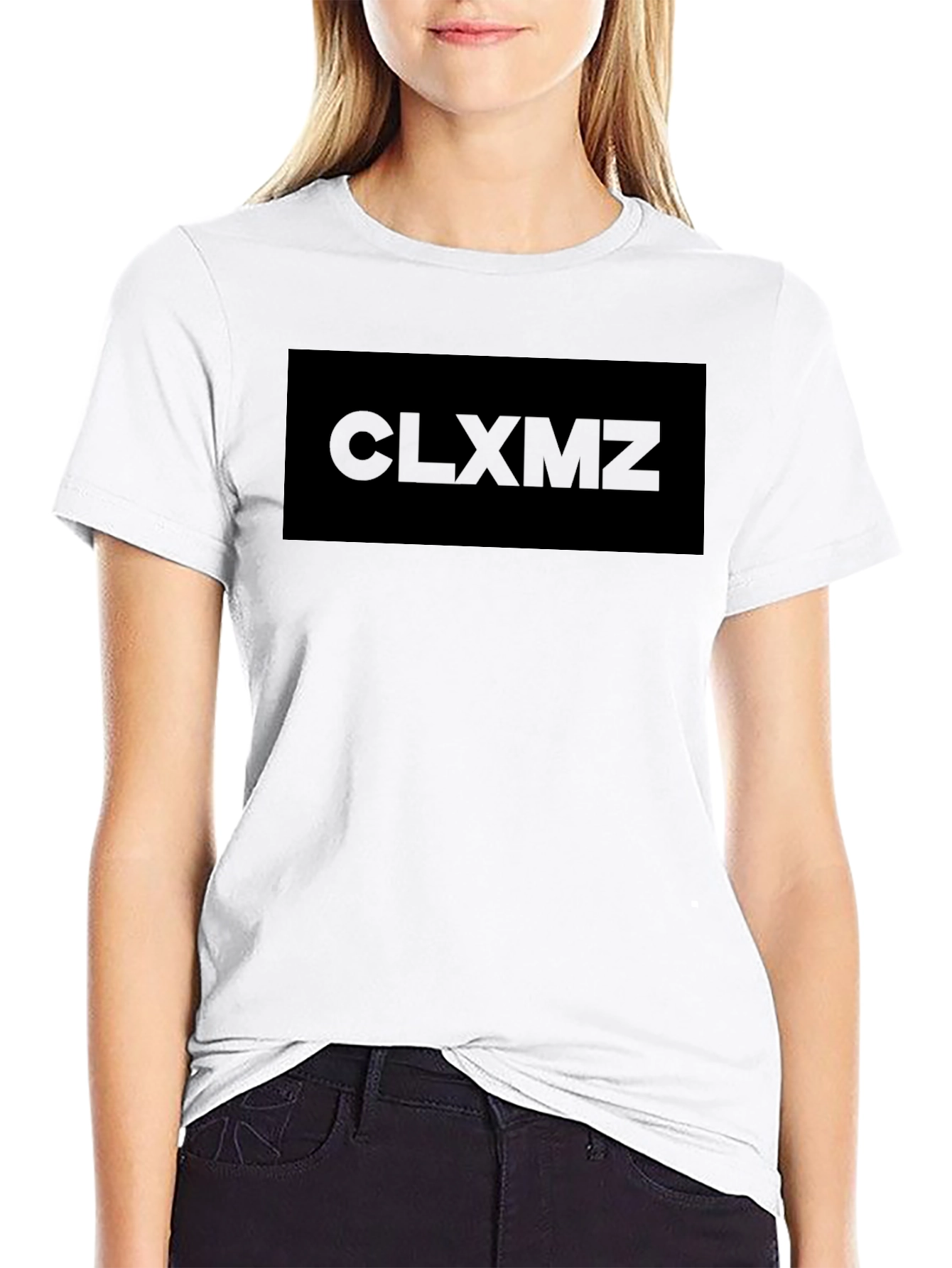 CLXMZ Mens Black Crew Neck T-Shirt