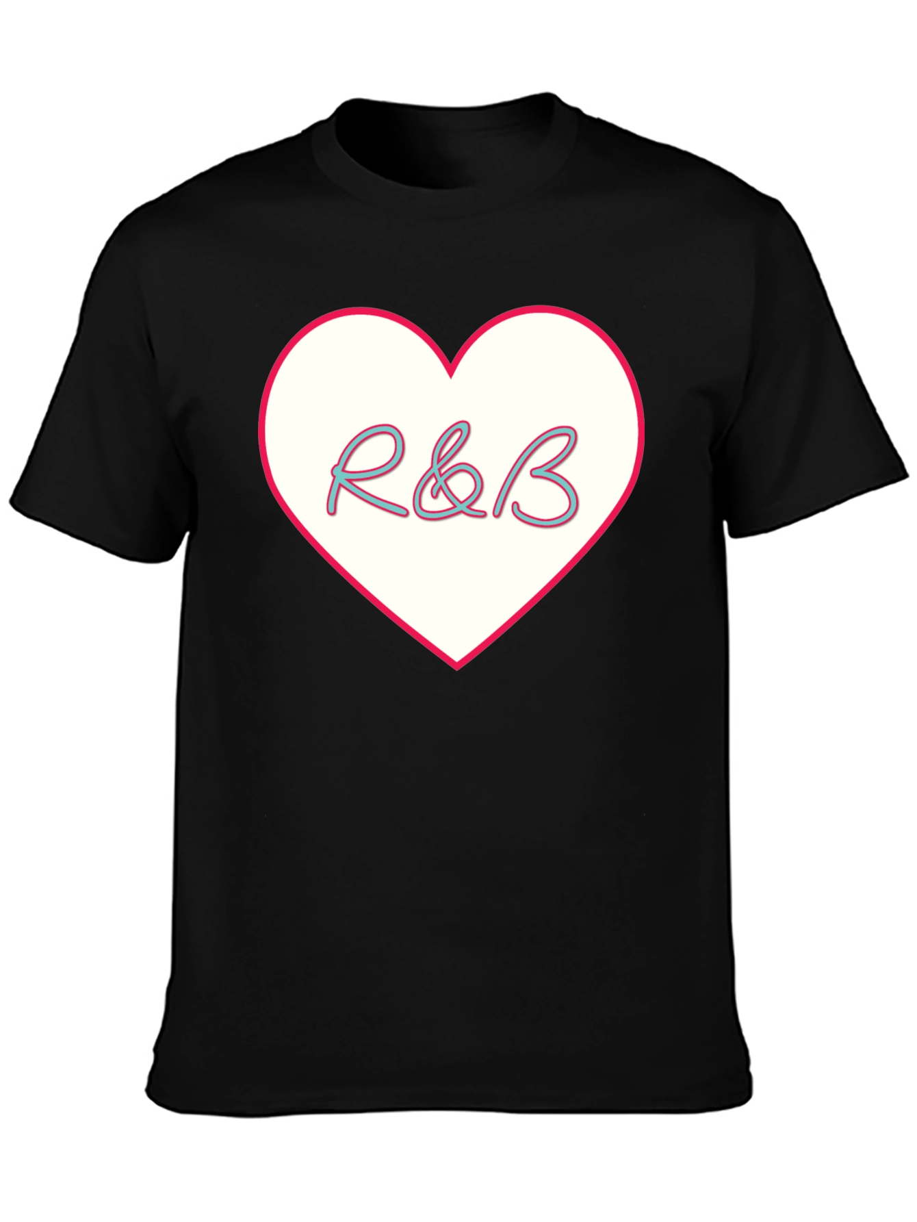 R&B Heart T-Shirt - Music Lover Tee