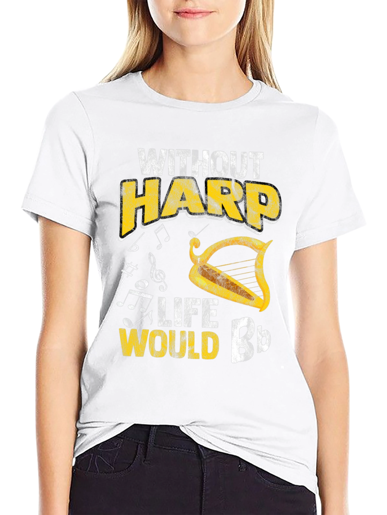 Harp Lover T-Shirt - Music Gift