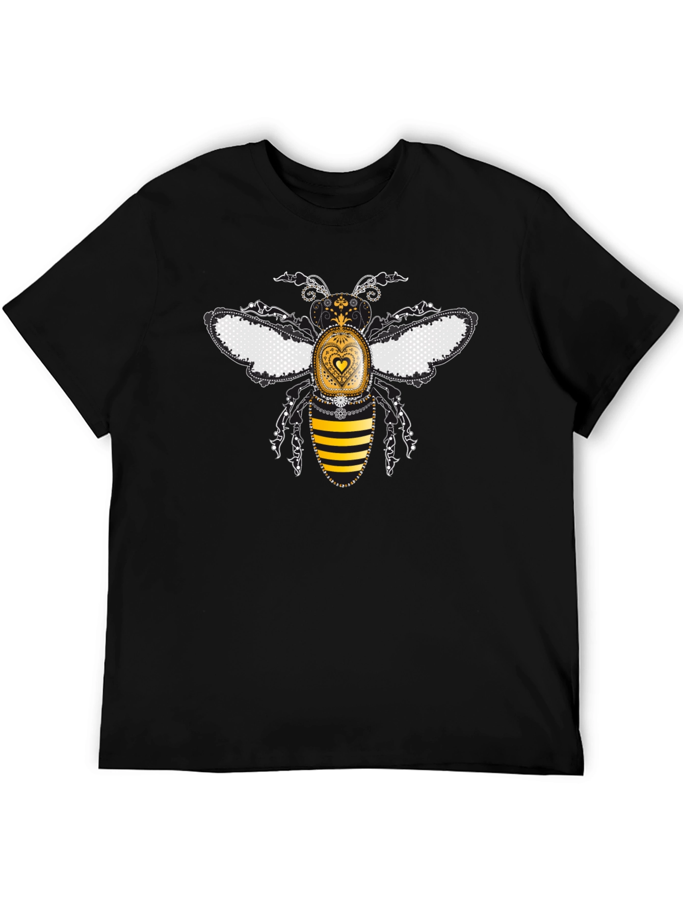 Decorative Bee Graphic T-Shirt