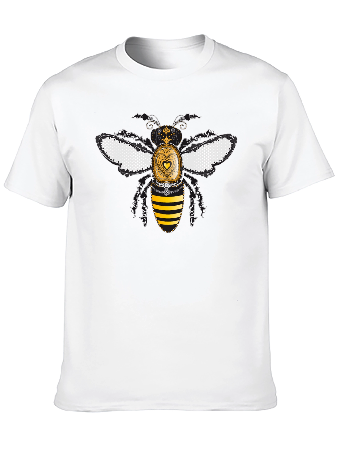 Decorative Bee Graphic T-Shirt