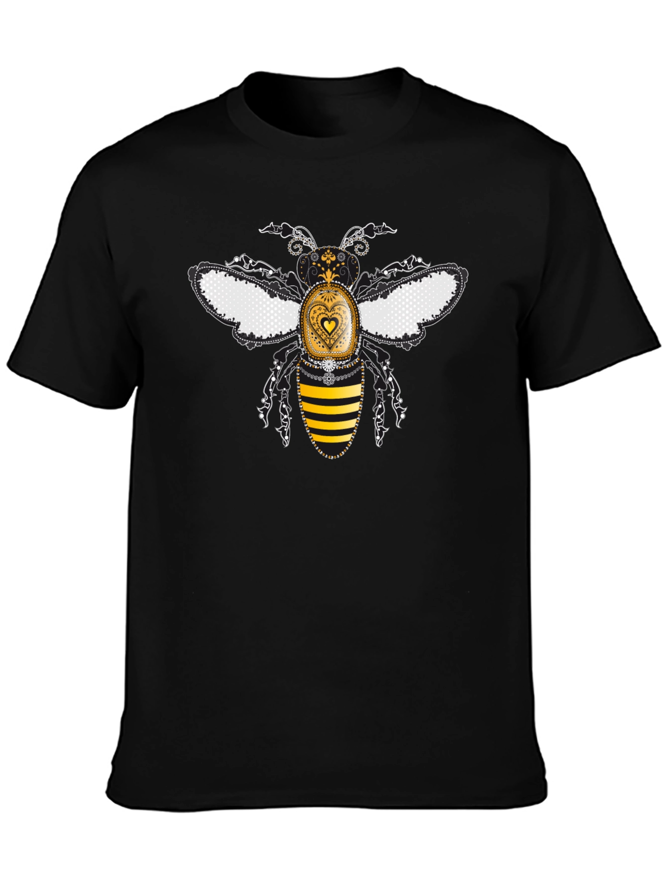 Decorative Bee Graphic T-Shirt
