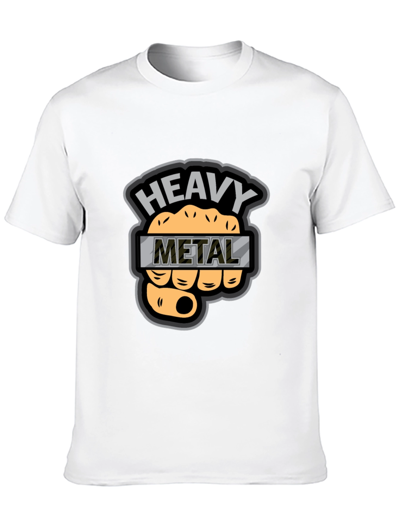Heavy Metal Graphic Tee - Black Cotton T-Shirt