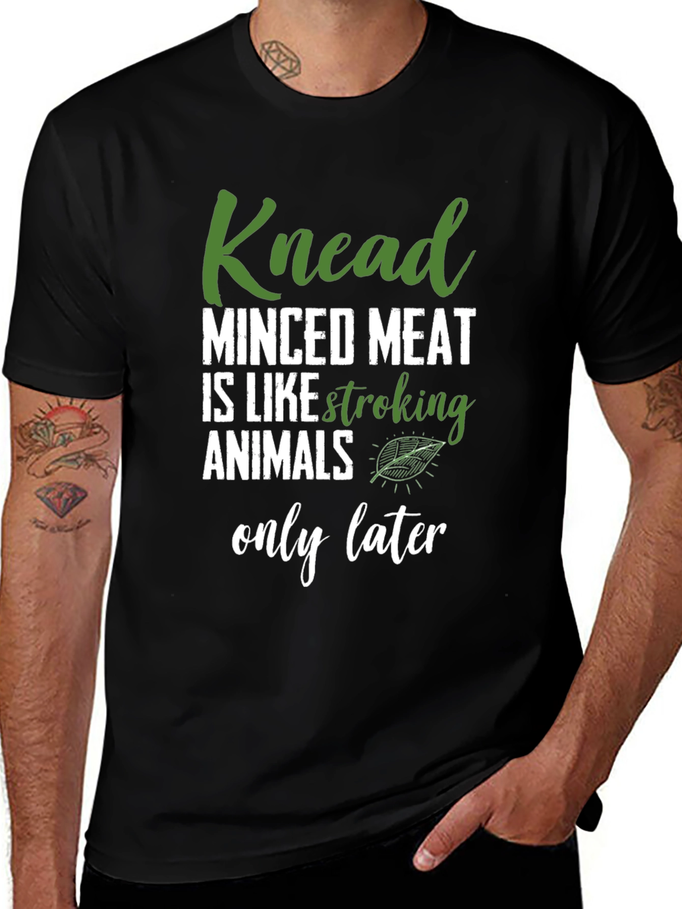 Knead Minced Meat Funny Vegan T-Shirt