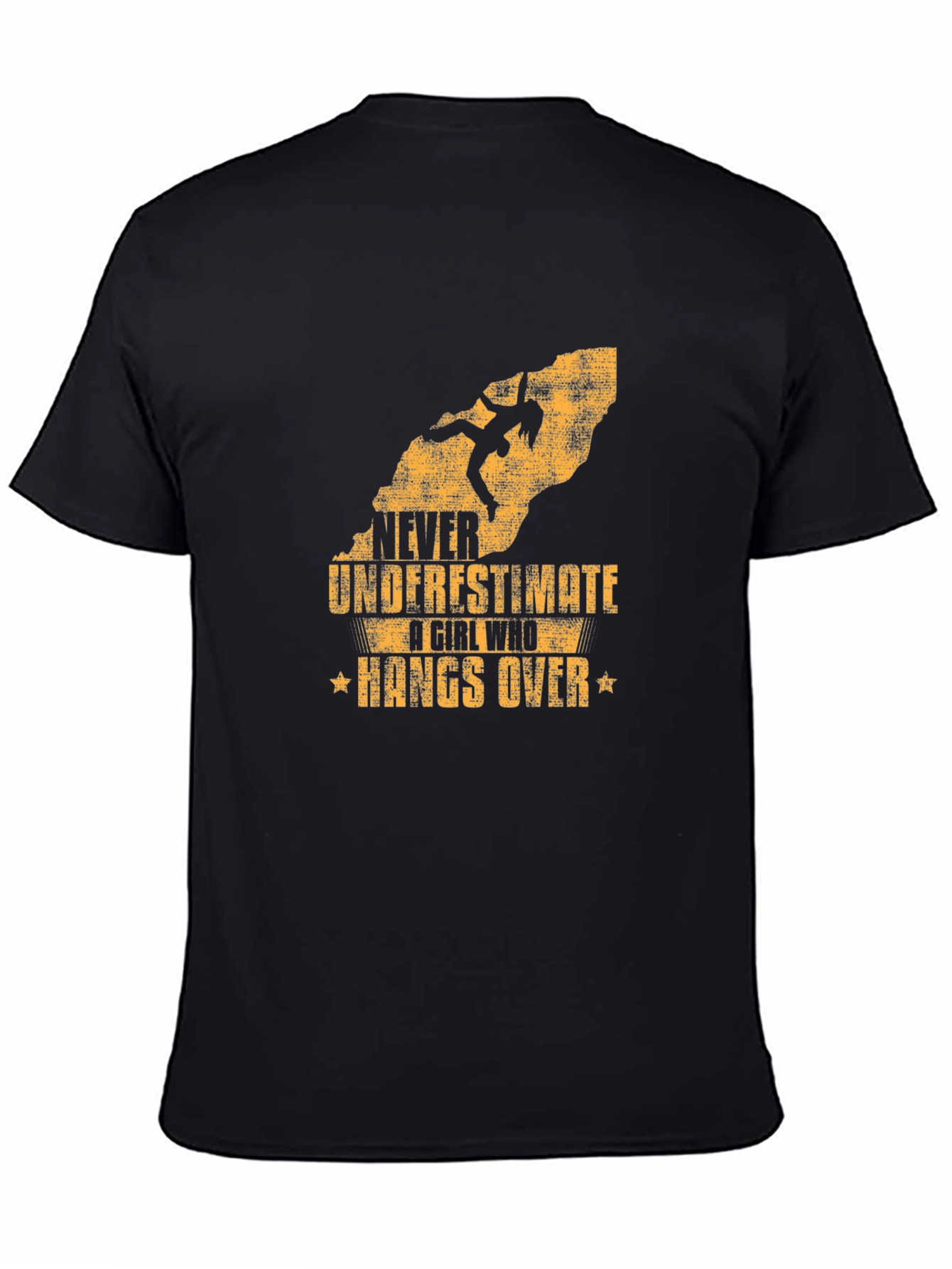 Never Underestimate Girl Who Hangs Over T-Shirt