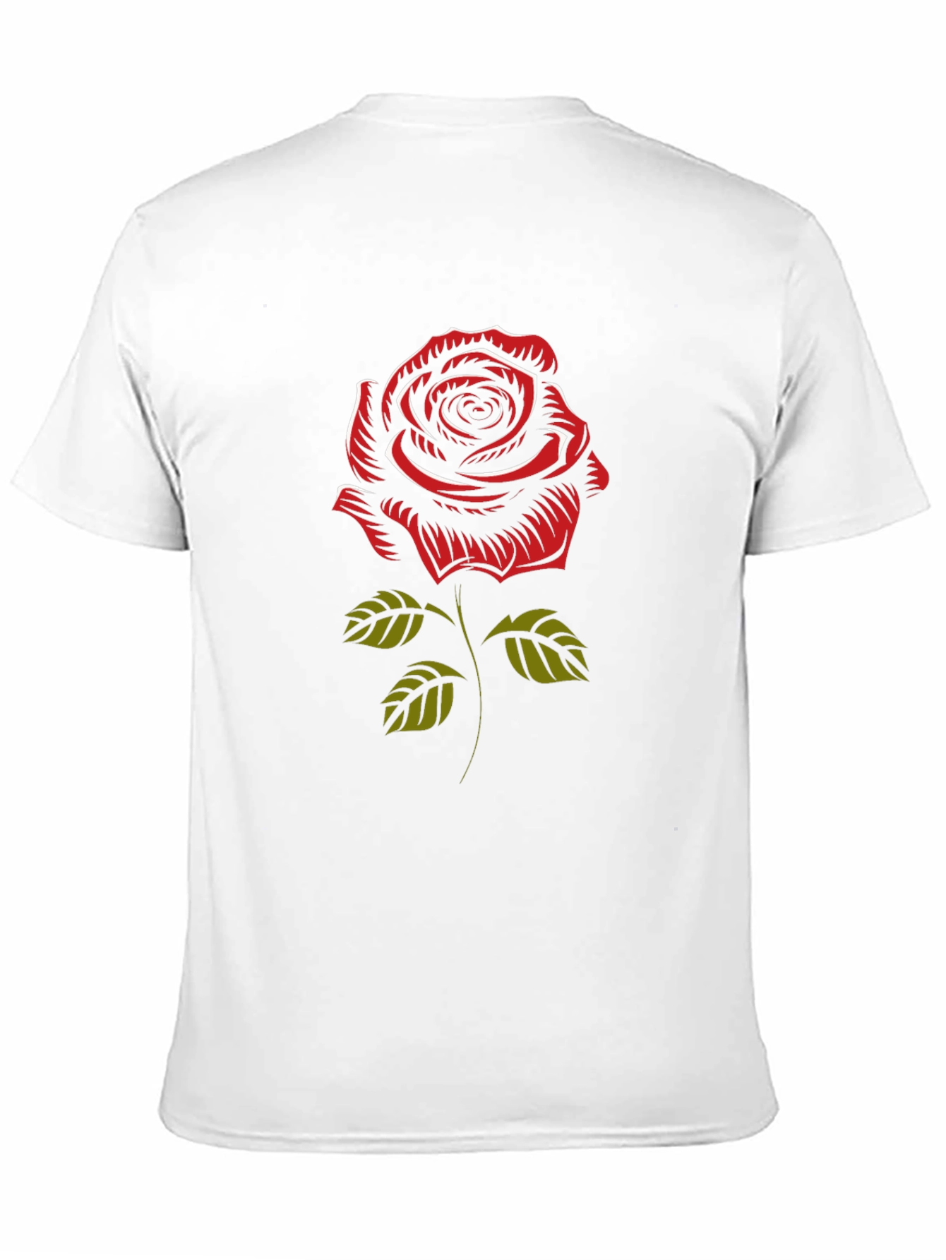 Rose Graphic Black T-Shirt - Stylish Mens Tee