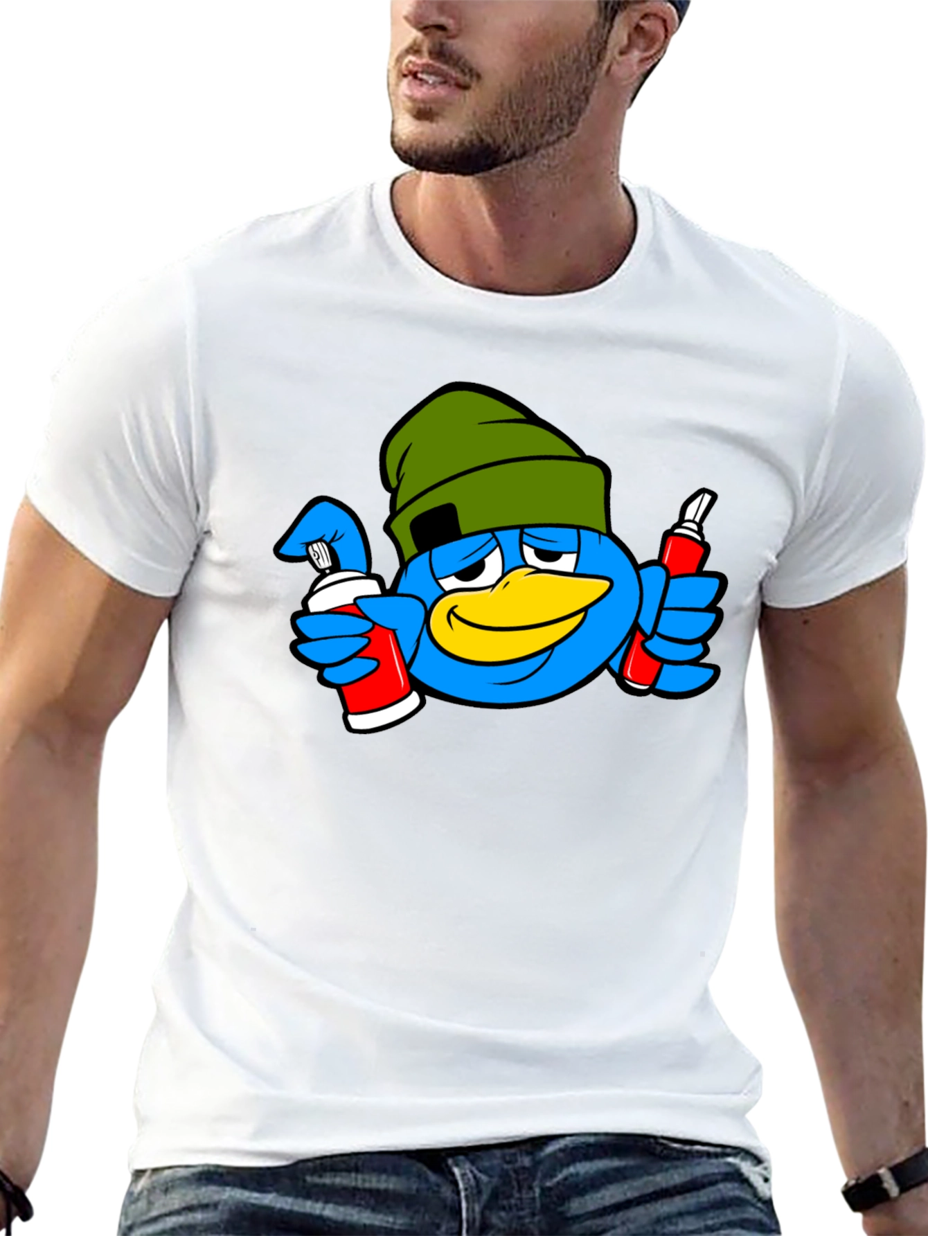 Blue Bird Graffiti Artist T-Shirt