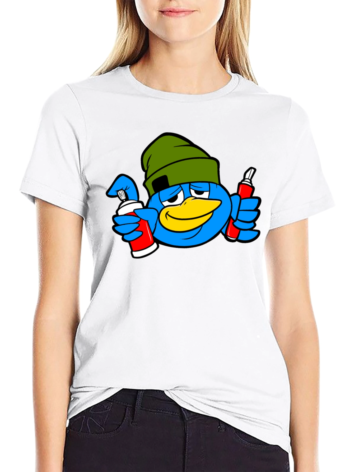 Blue Bird Graffiti Artist T-Shirt
