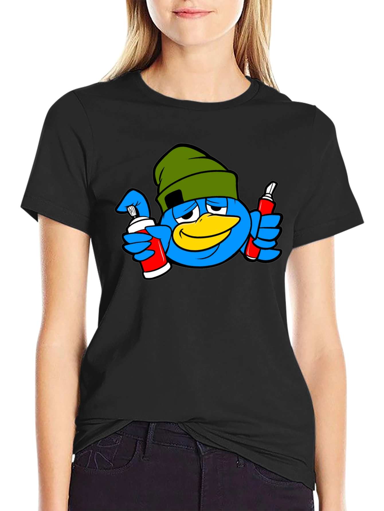 Blue Bird Graffiti Artist T-Shirt