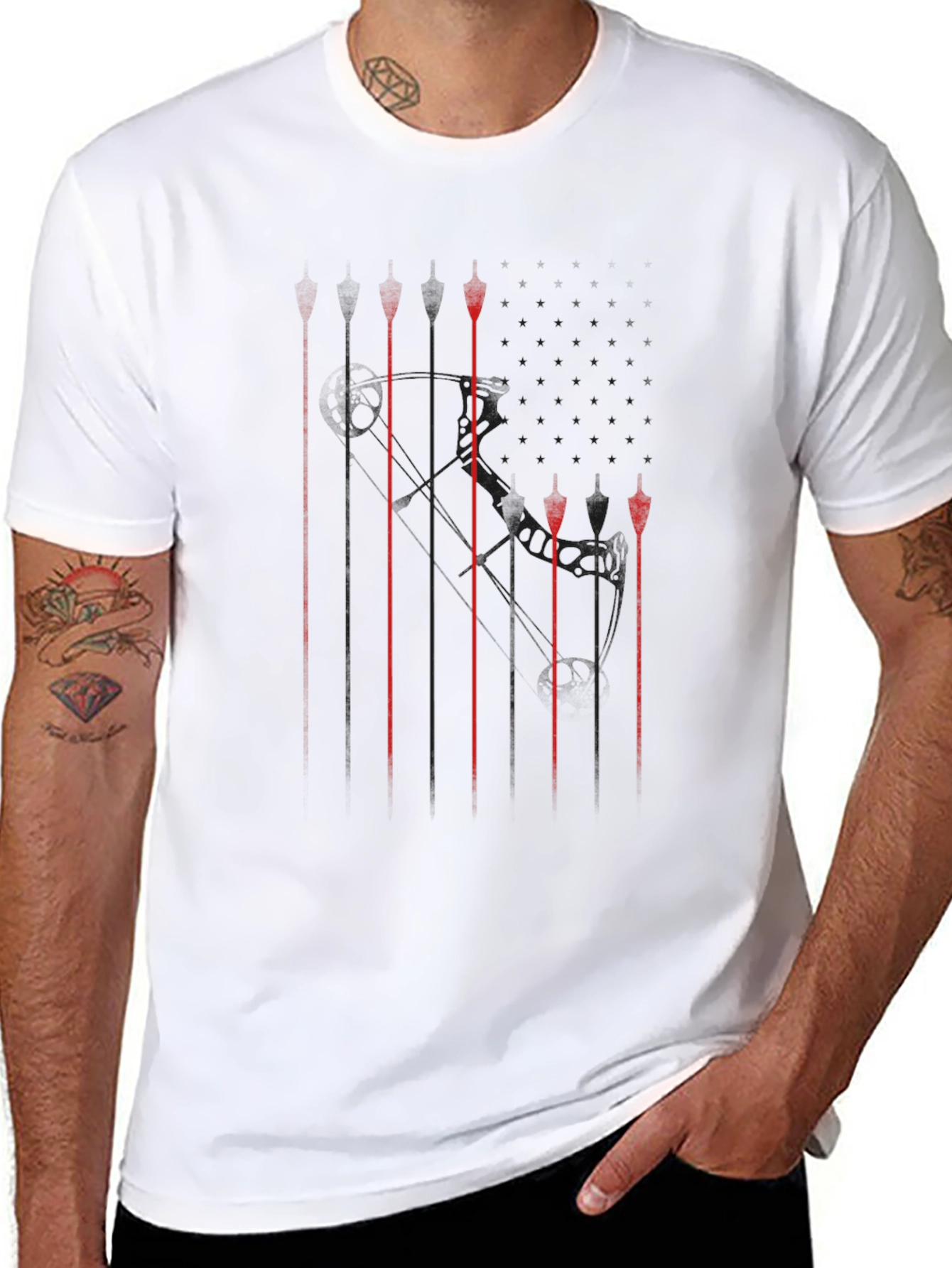 Graphic Print Black T-Shirt