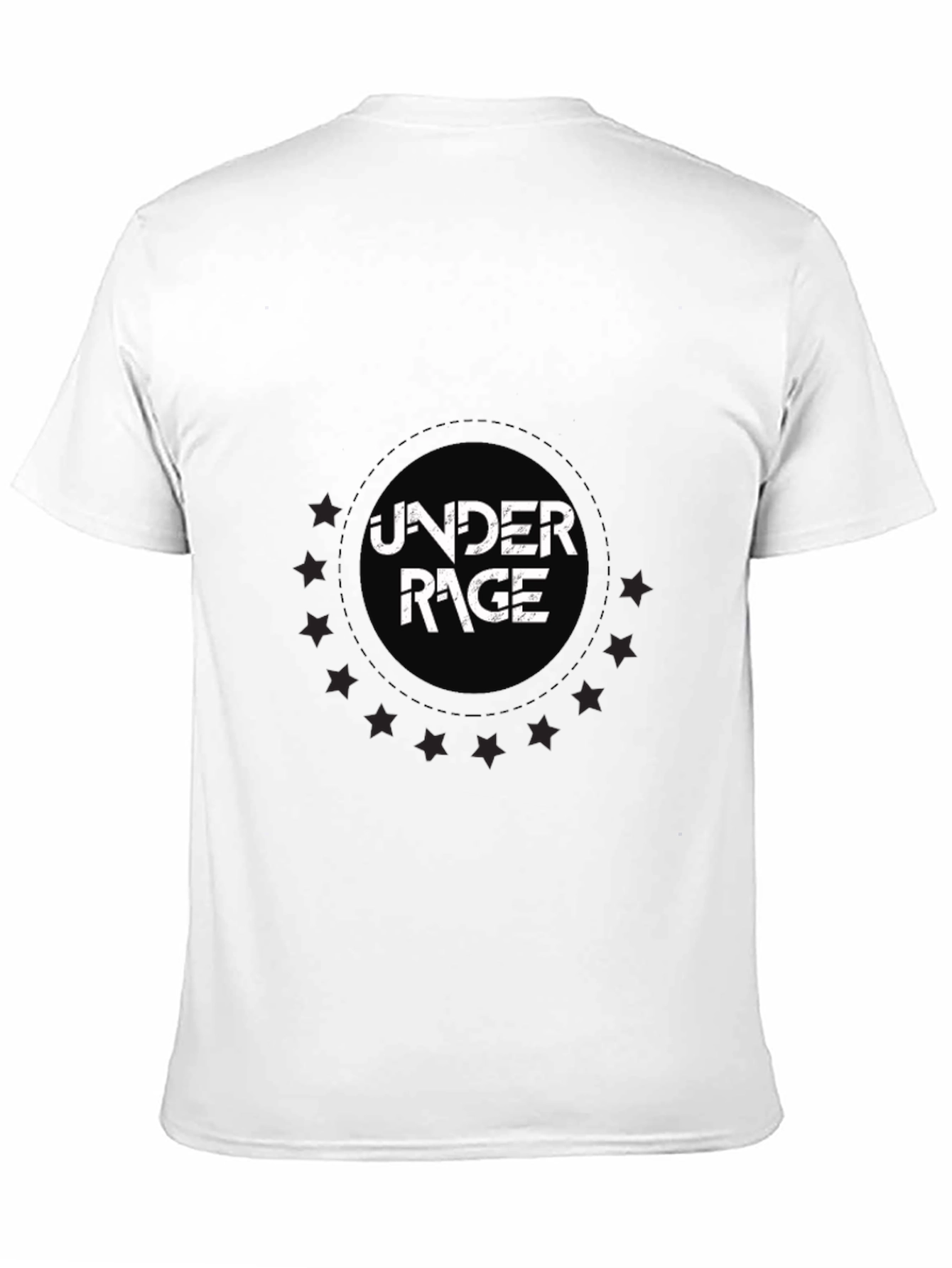 Under Rage Graphic Print Black T-Shirt