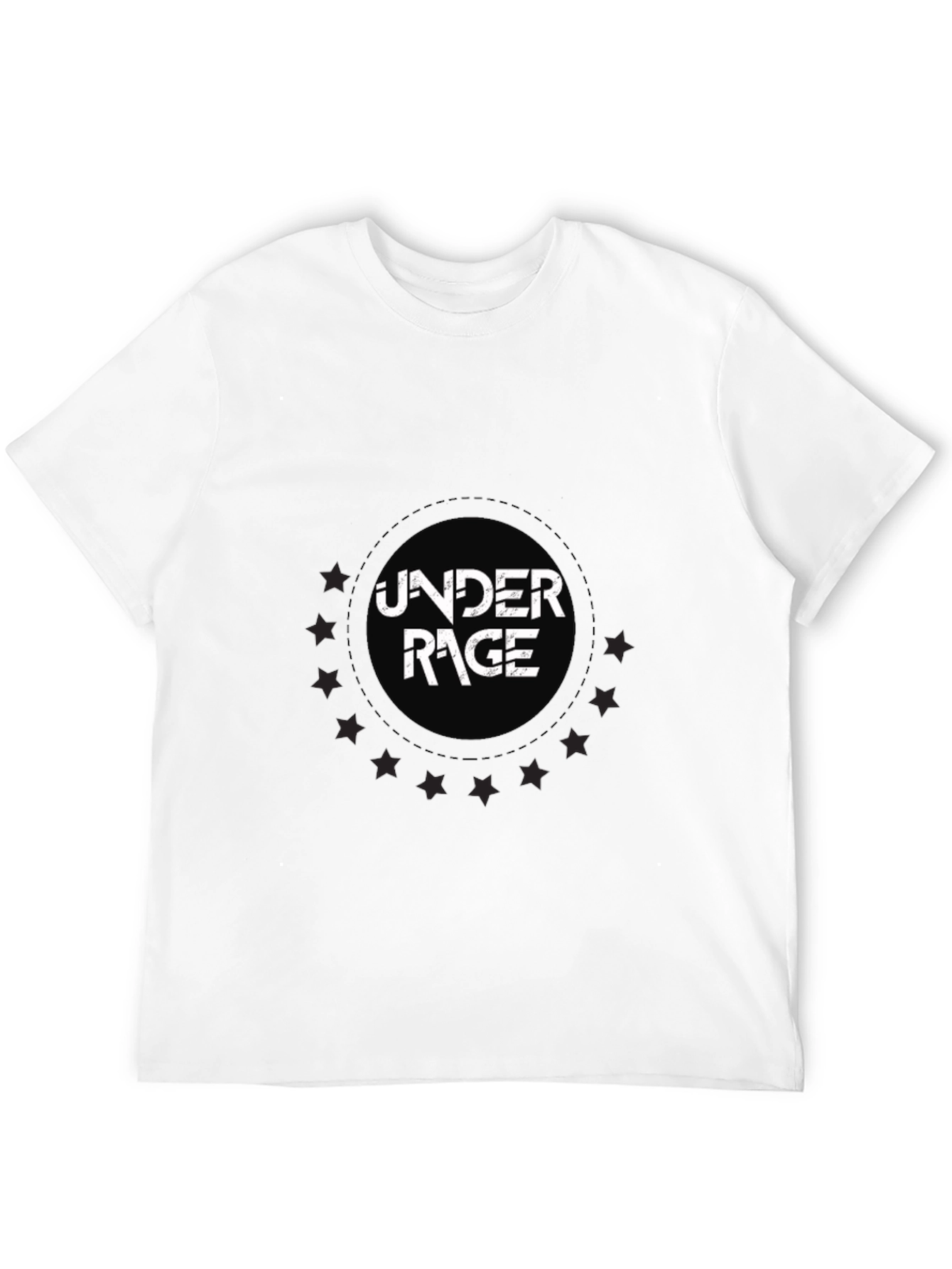 Under Rage Graphic Print Black T-Shirt