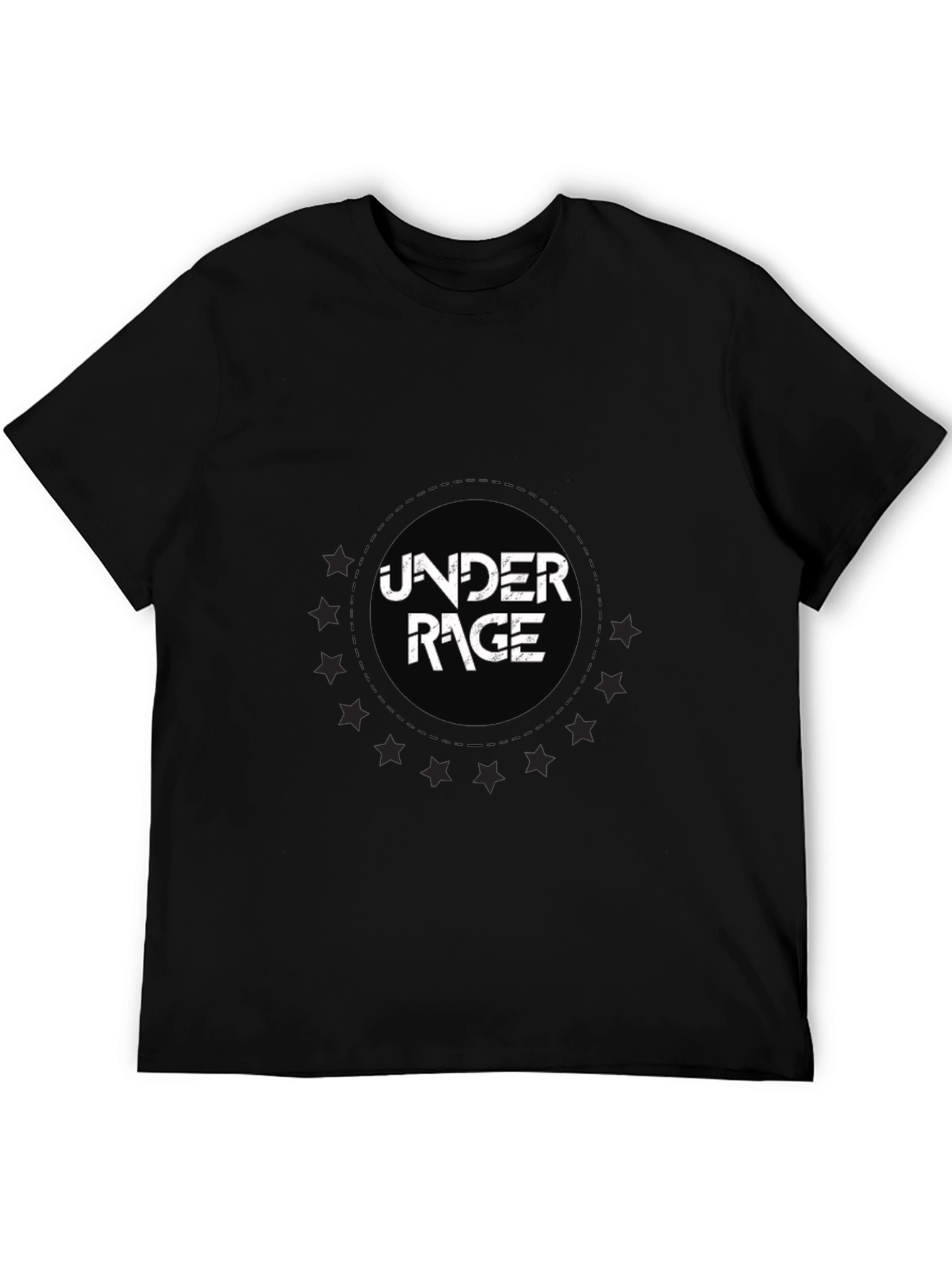Under Rage Graphic Print Black T-Shirt