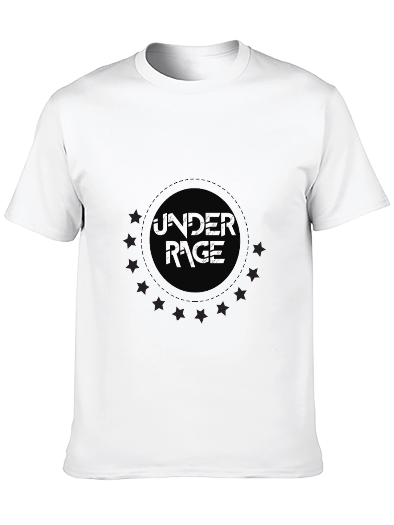 Under Rage Graphic Print Black T-Shirt