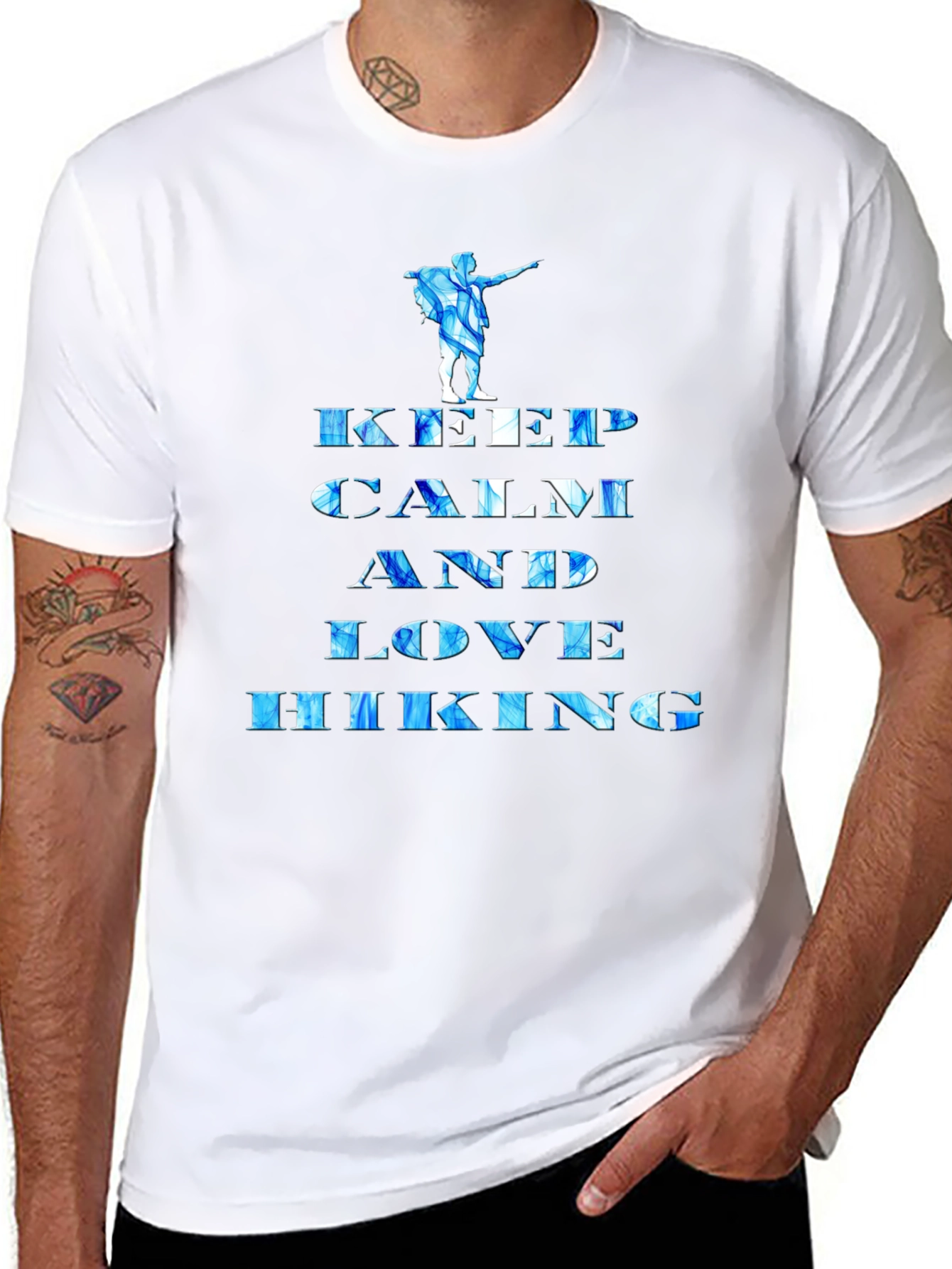 Keep Calm and Love Hiking Graphic Tee