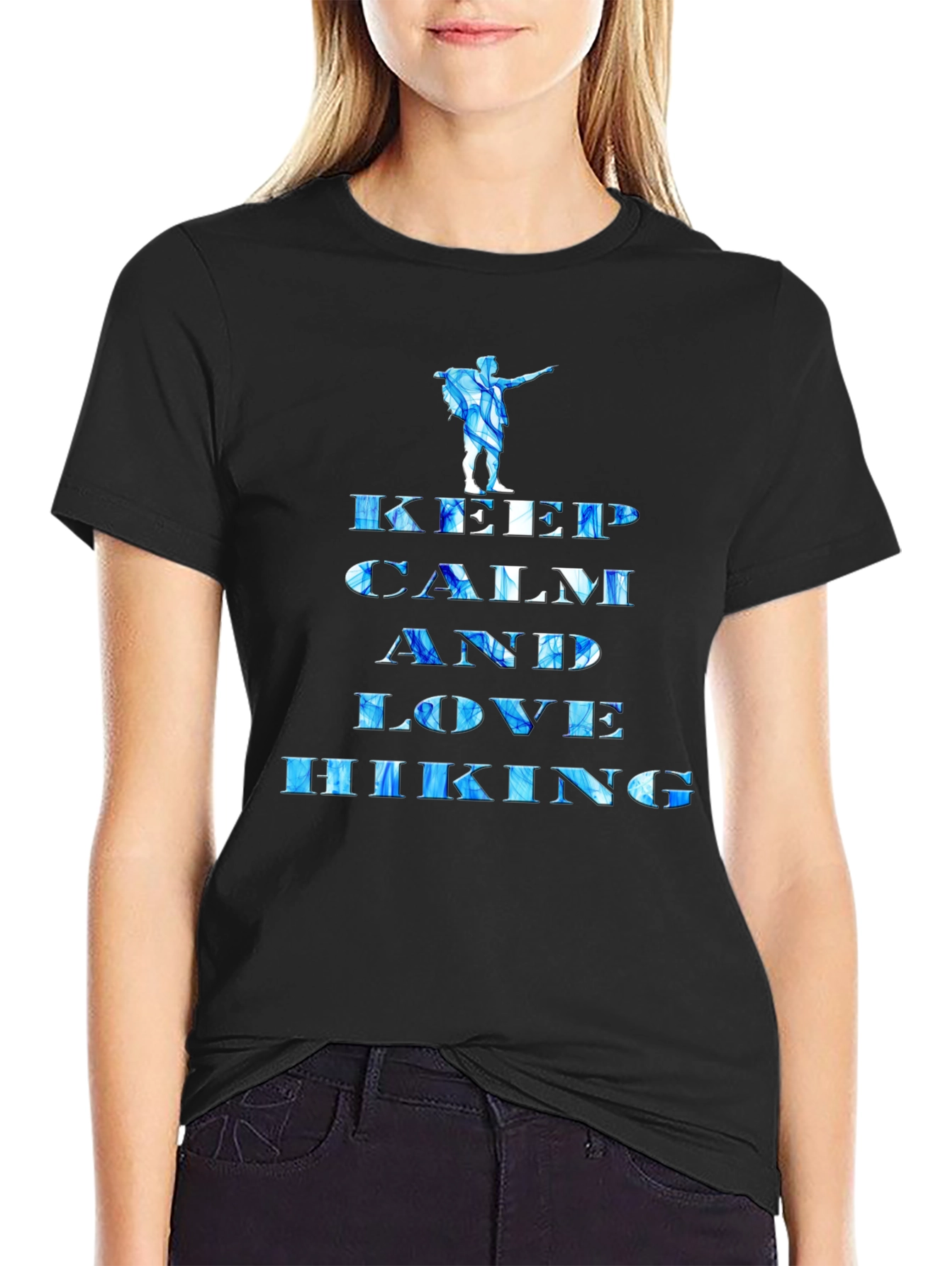Keep Calm and Love Hiking Graphic Tee