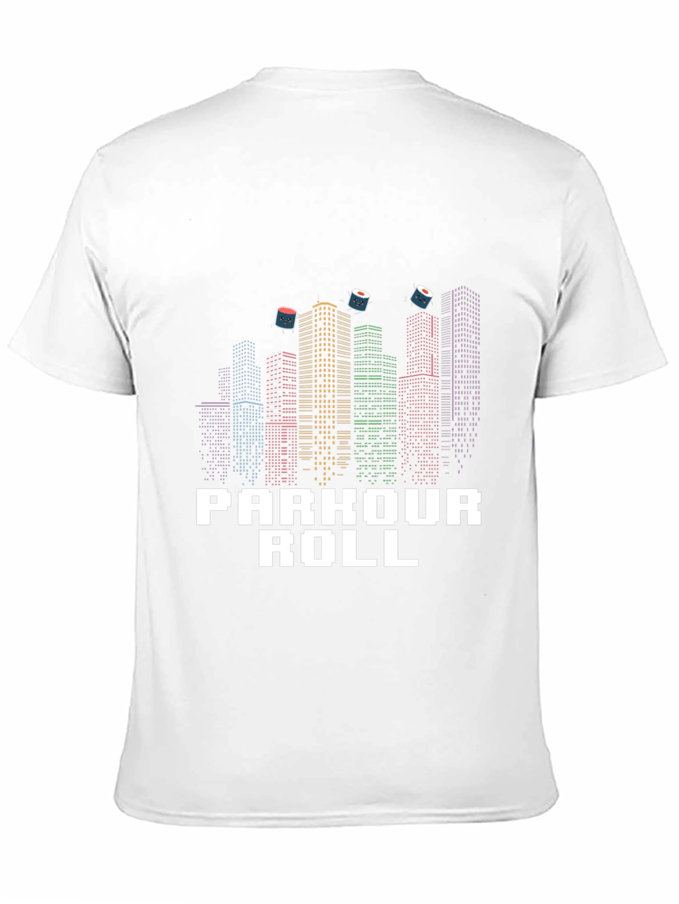 Parkour Roll Graphic T-Shirt - Urban Sushi Design