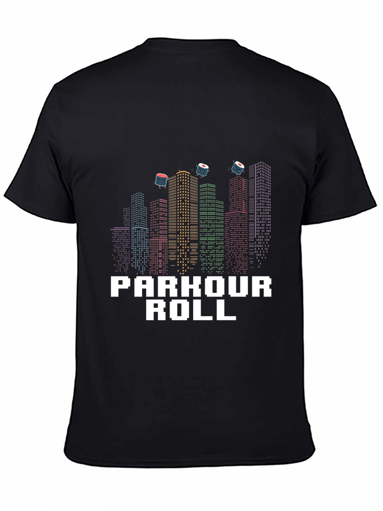 Parkour Roll Graphic T-Shirt - Urban Sushi Design