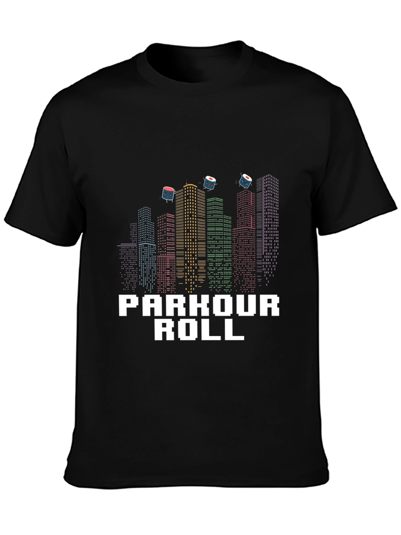 Parkour Roll Graphic T-Shirt - Urban Sushi Design