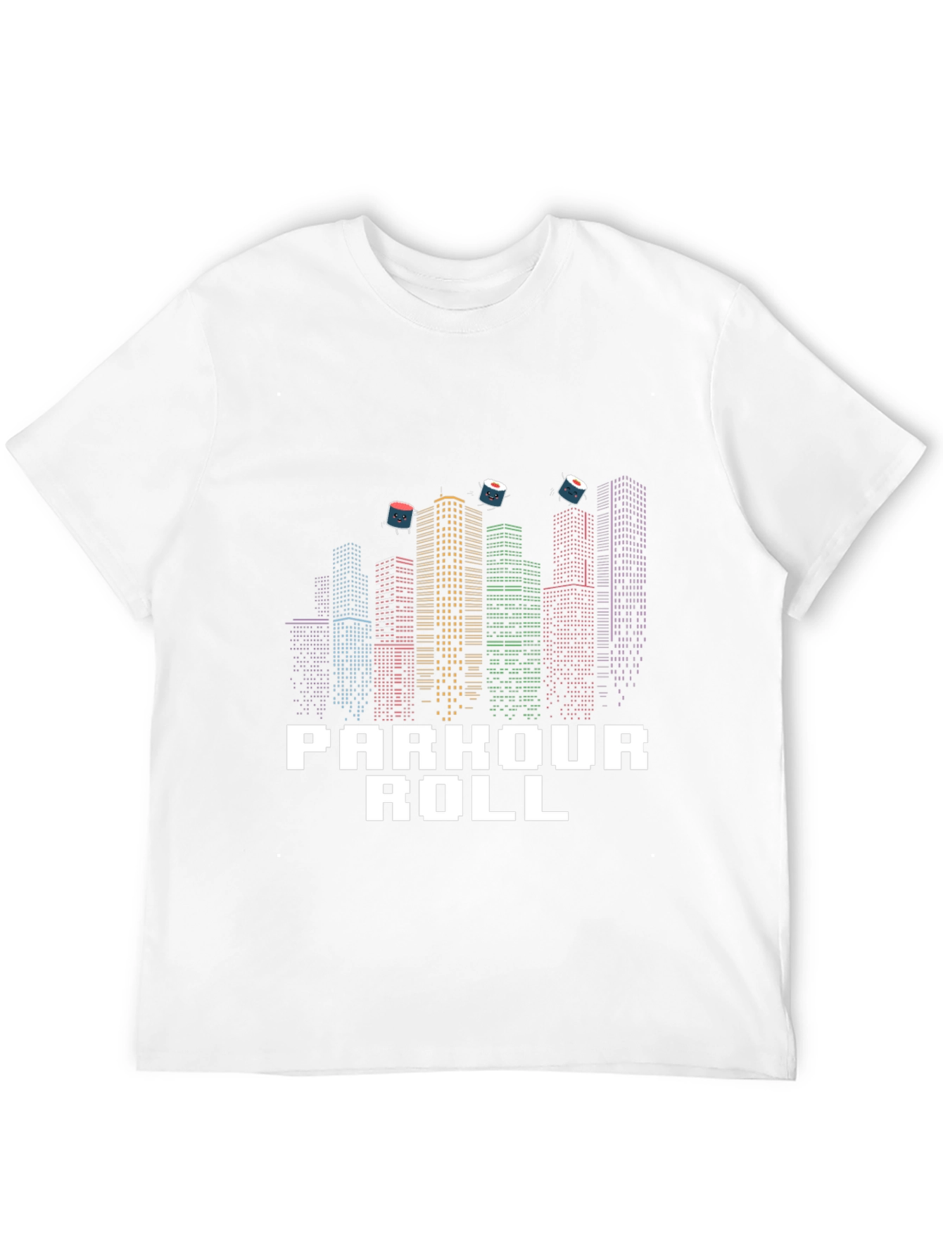 Parkour Roll Graphic T-Shirt - Urban Sushi Design