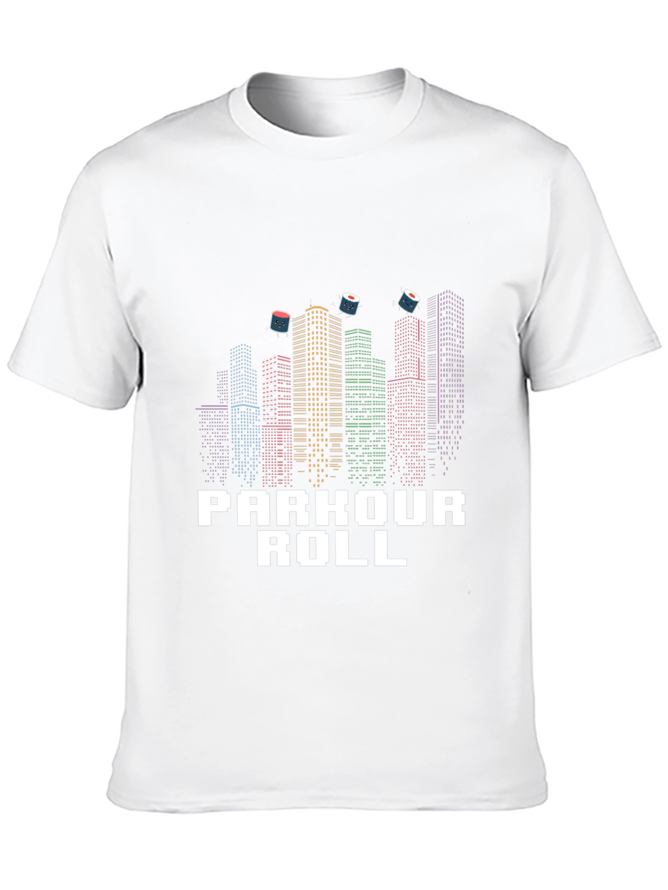 Parkour Roll Graphic T-Shirt - Urban Sushi Design