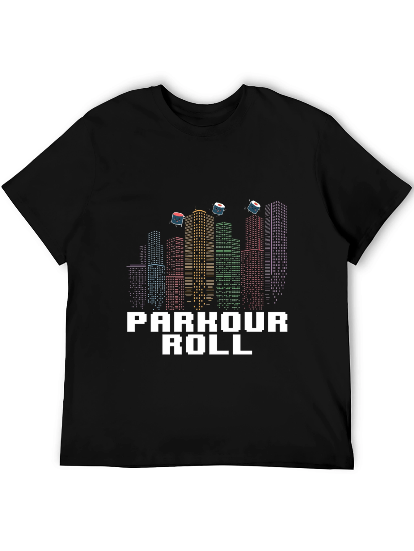 Parkour Roll Graphic T-Shirt - Urban Sushi Design
