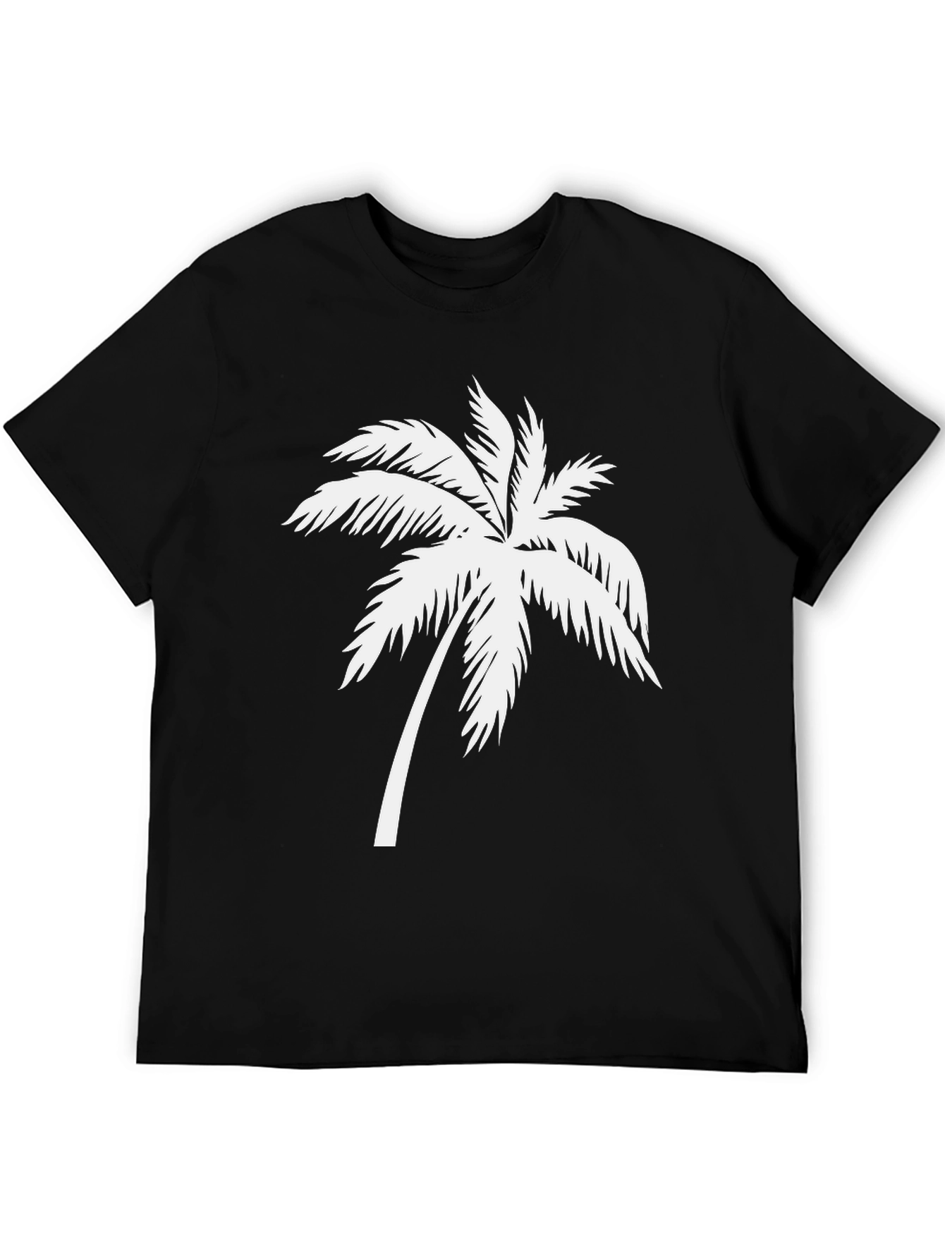 Black Palm Tree Graphic Tee - Island Vibes