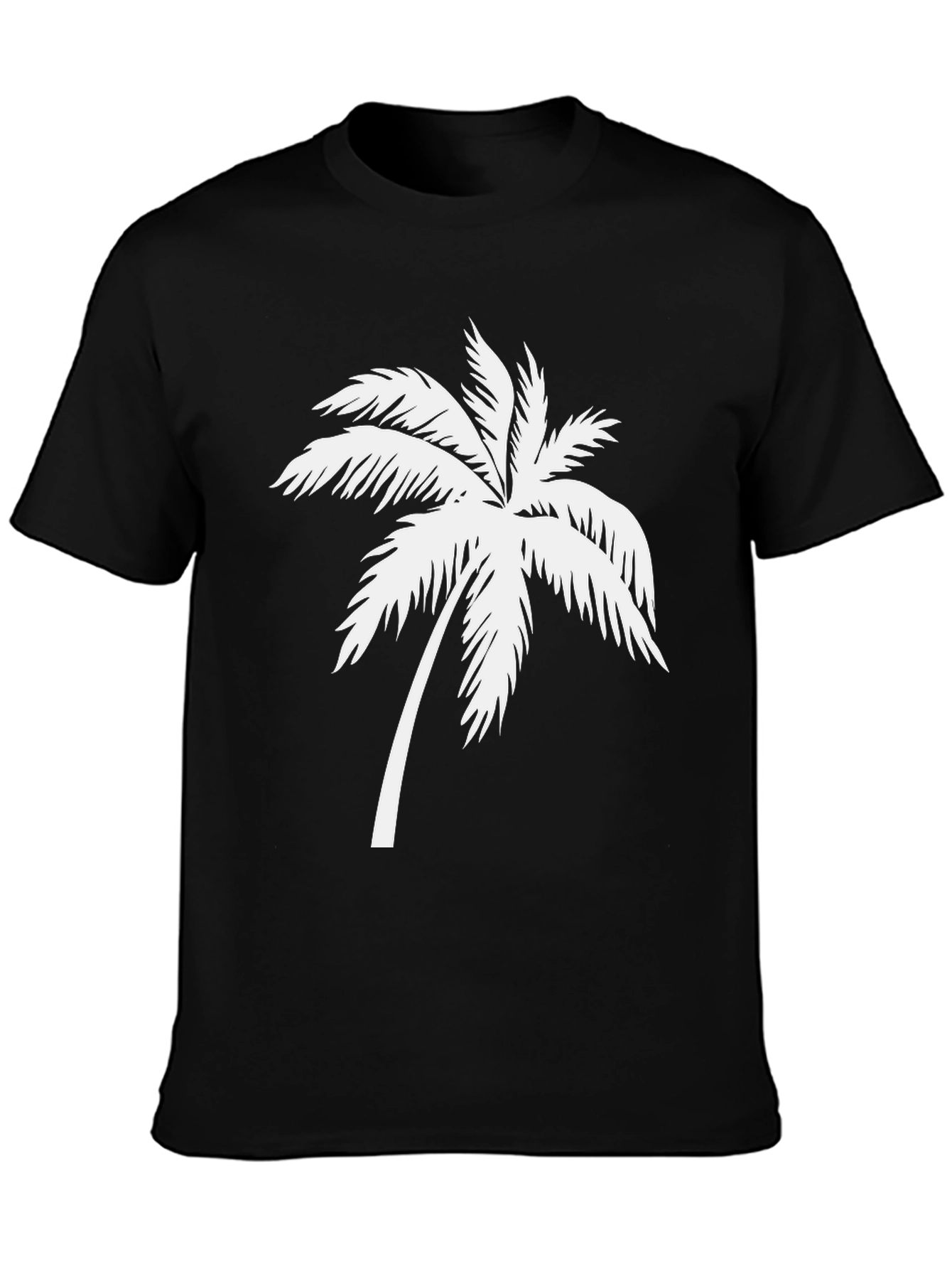 Black Palm Tree Graphic Tee - Island Vibes