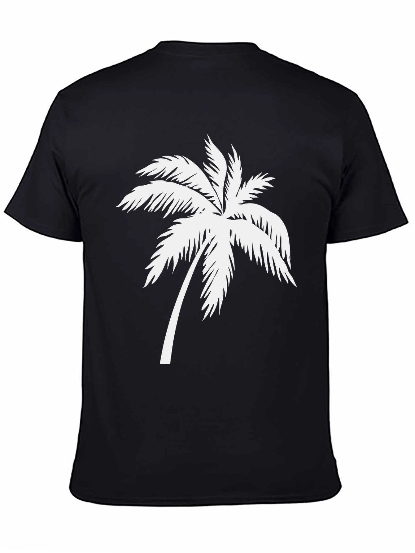 Black Palm Tree Graphic Tee - Island Vibes