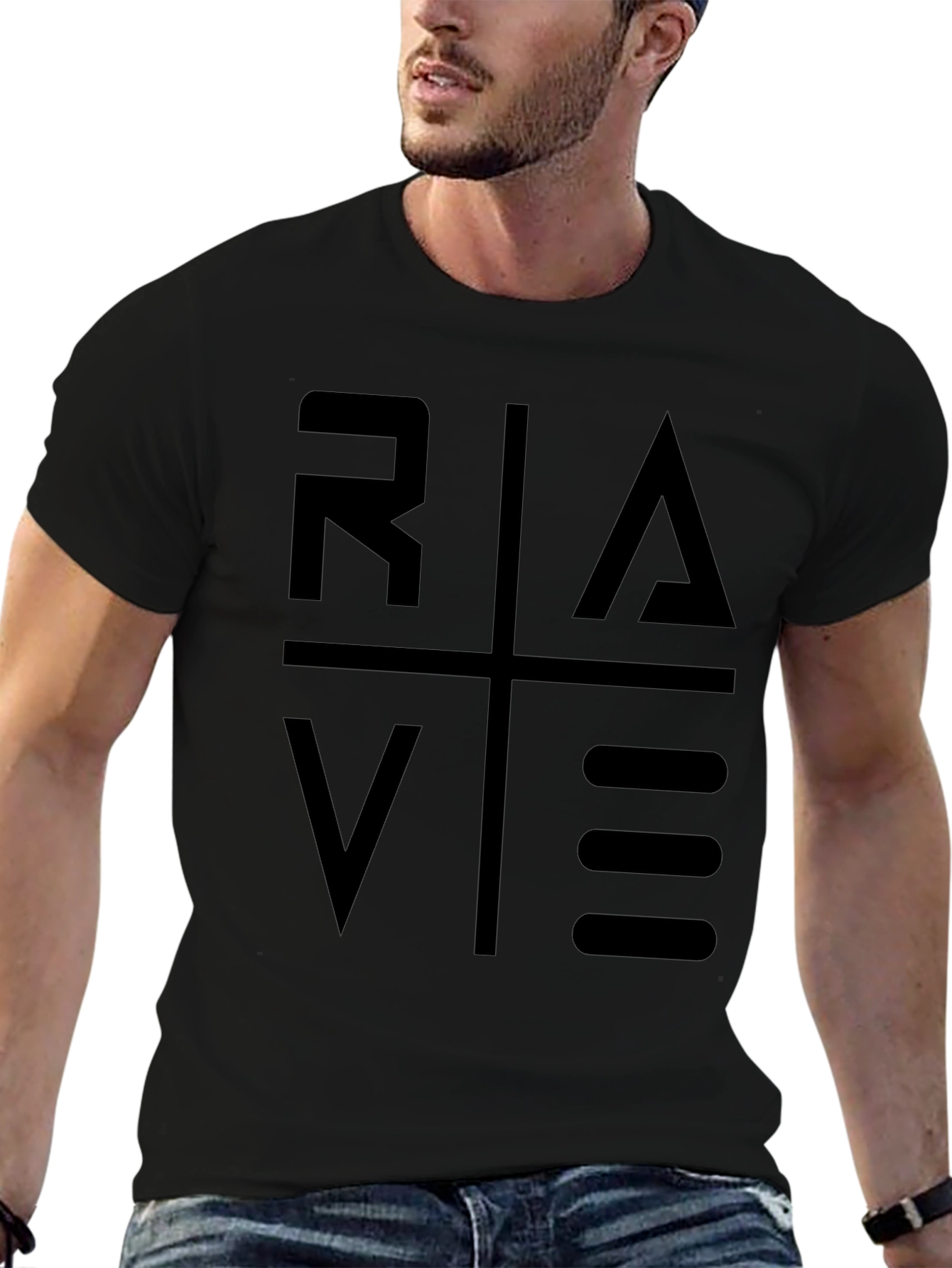 RAVE Graphic T-Shirt - Modern Minimalist Design