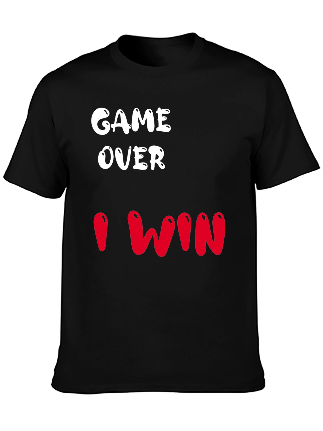 Game Over I Win Graphic T-Shirt - Black
