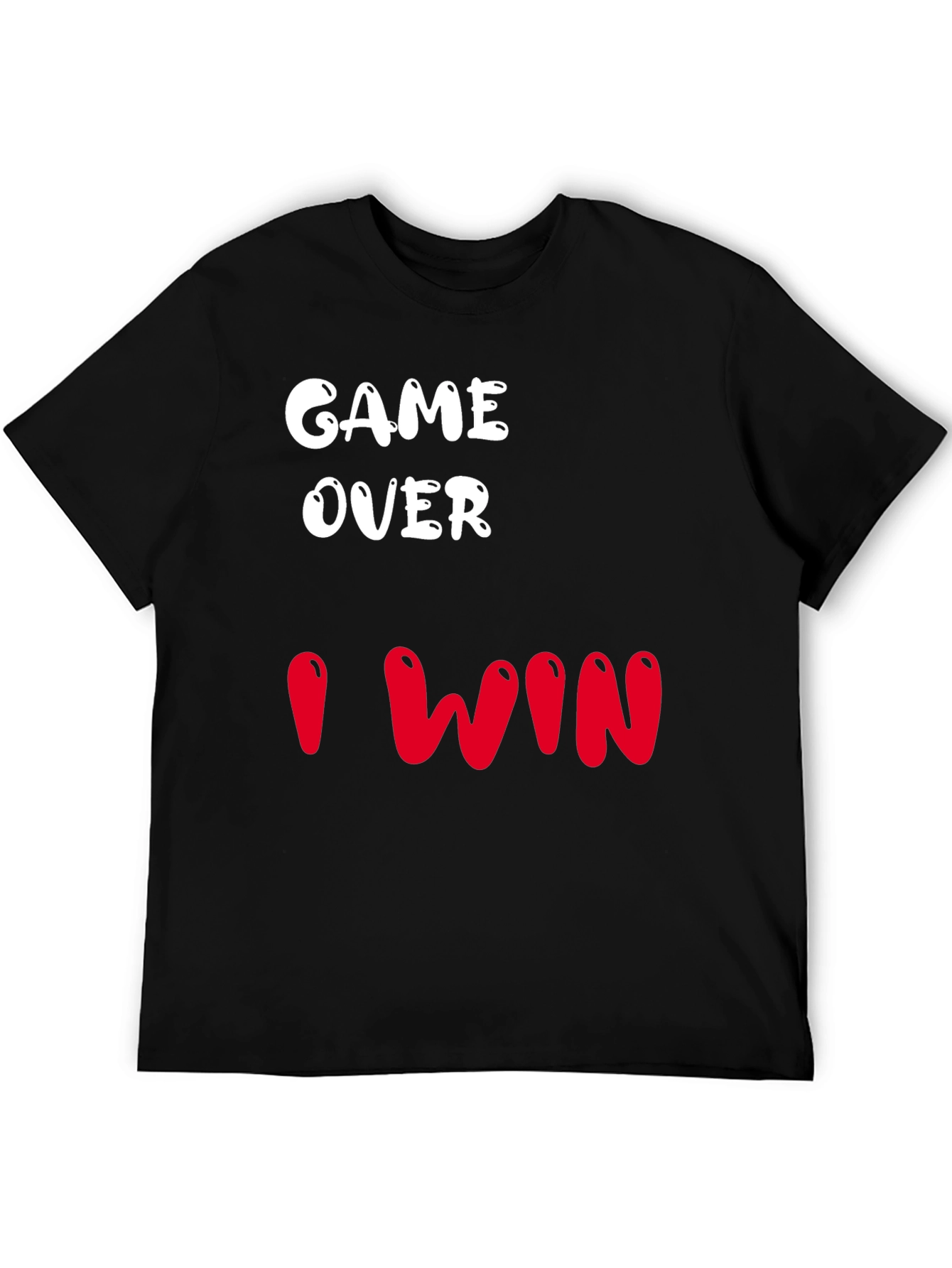 Game Over I Win Graphic T-Shirt - Black