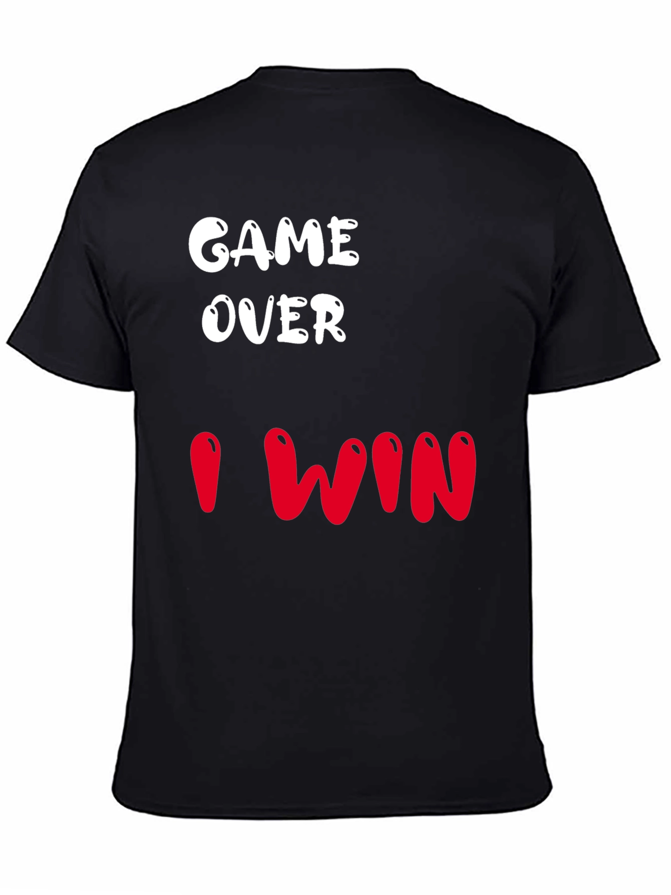 Game Over I Win Graphic T-Shirt - Black